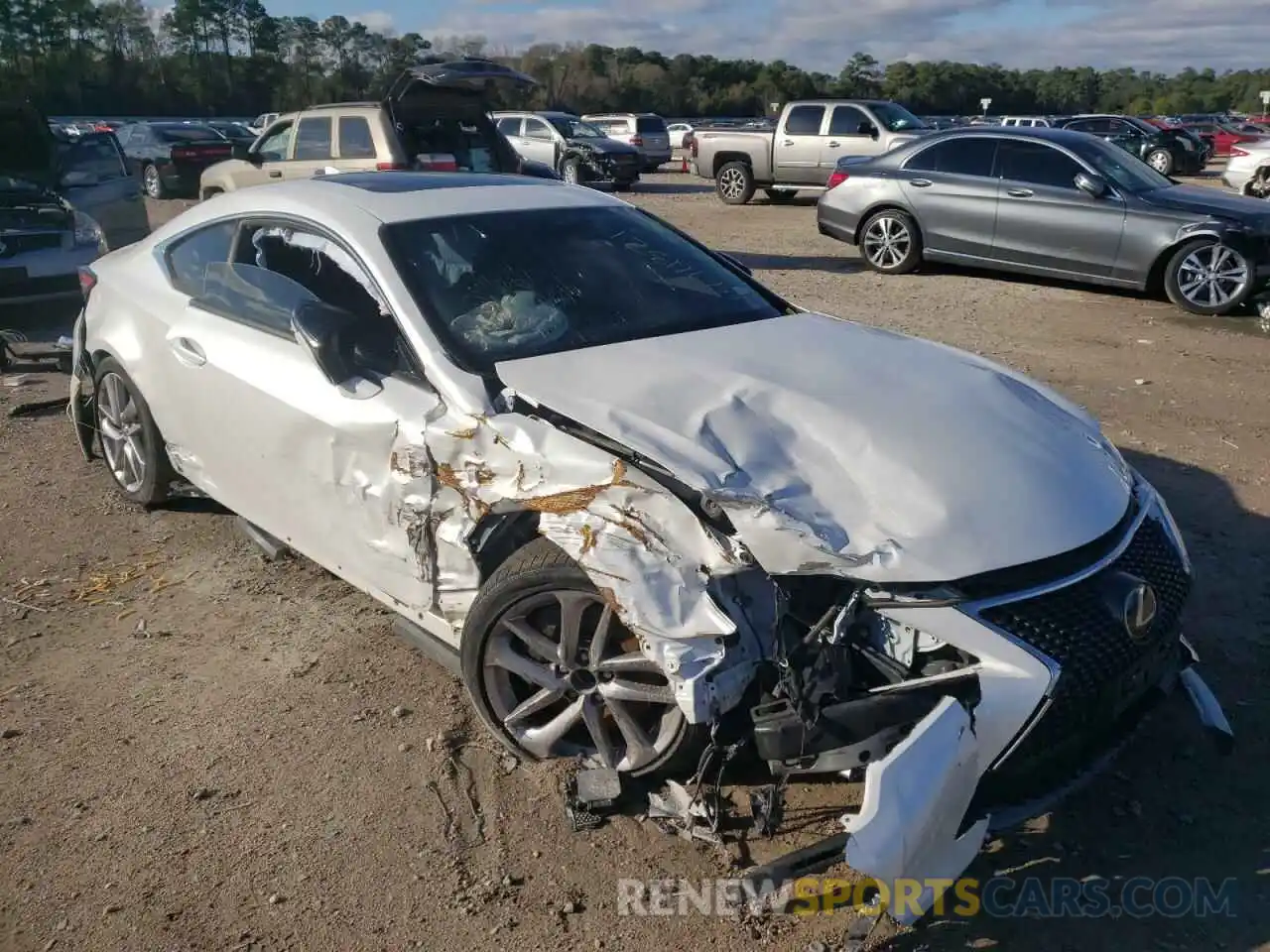 1 Photograph of a damaged car JTHHA5BC1K5009220 LEXUS RC300 2019