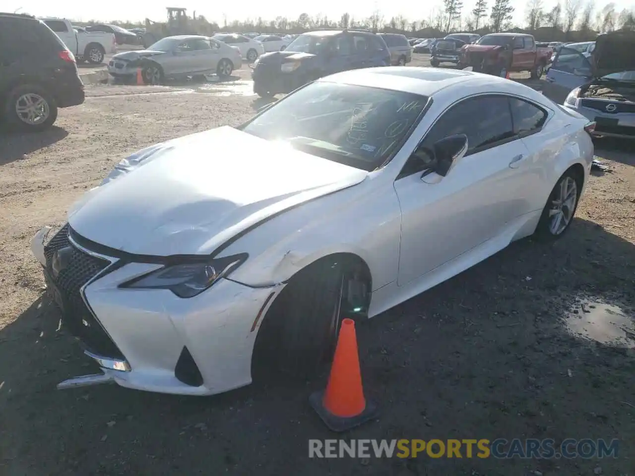 2 Photograph of a damaged car JTHHA5BC1K5009220 LEXUS RC300 2019