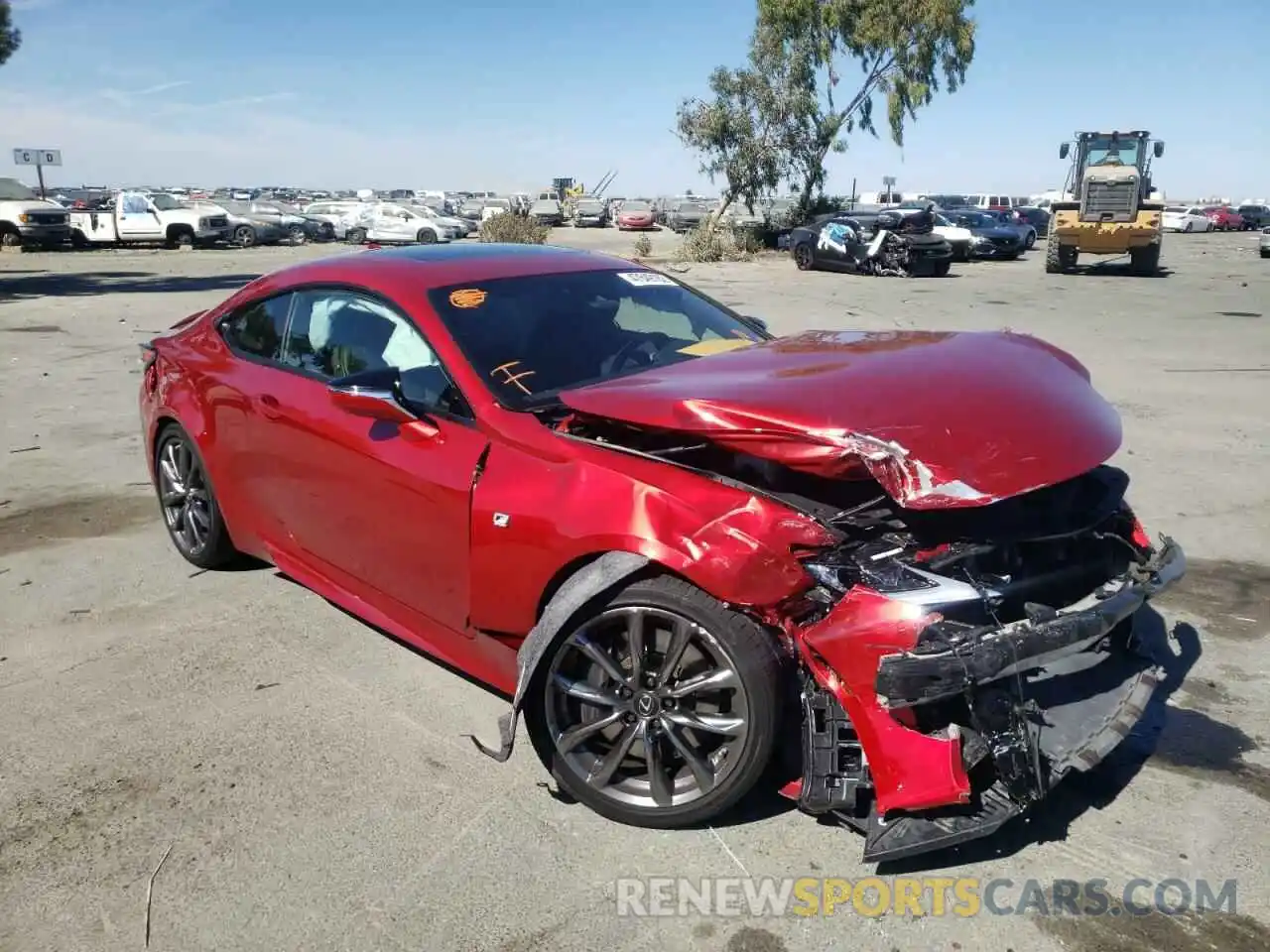 1 Photograph of a damaged car JTHHA5BC3K5009106 LEXUS RC300 2019