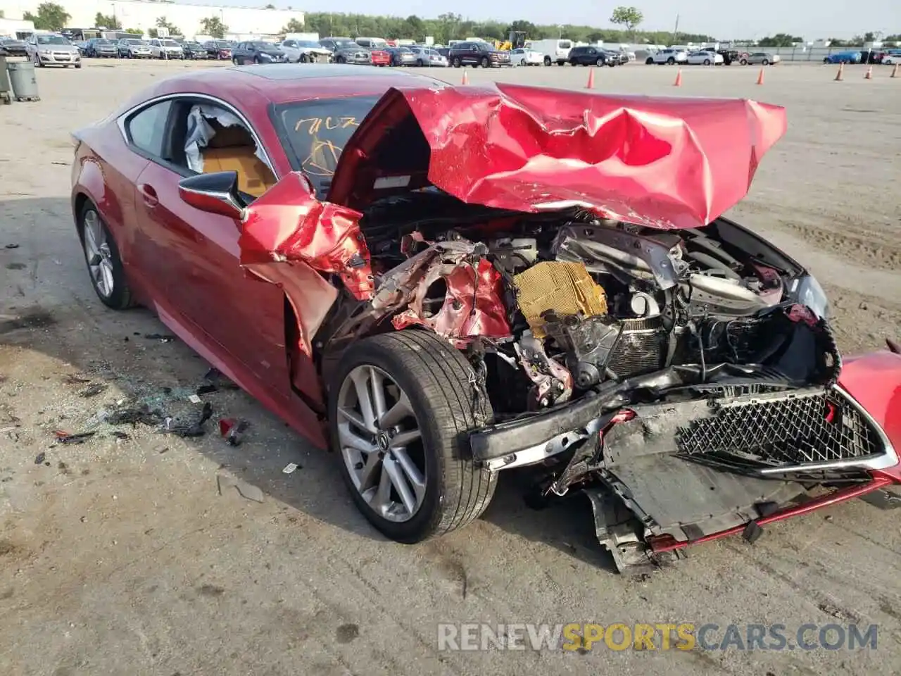 1 Photograph of a damaged car JTHHA5BC3K5009171 LEXUS RC300 2019