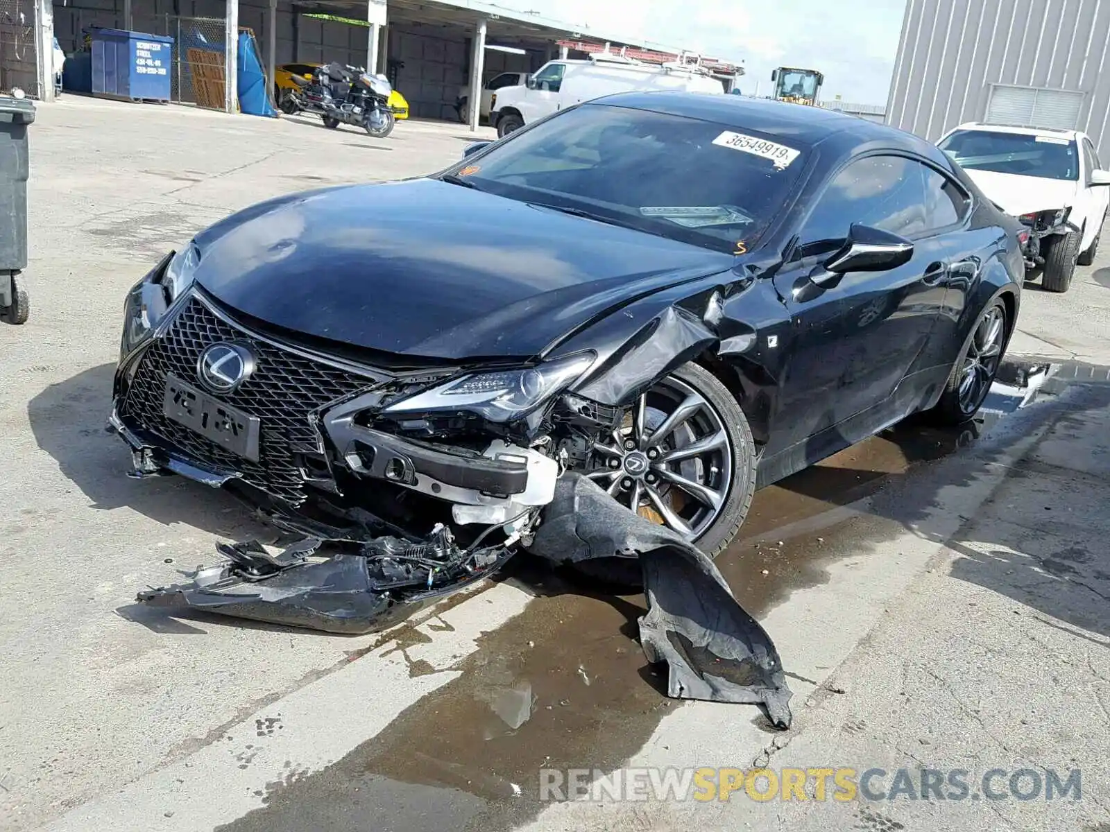 2 Photograph of a damaged car JTHHA5BC3K5009235 LEXUS RC300 2019