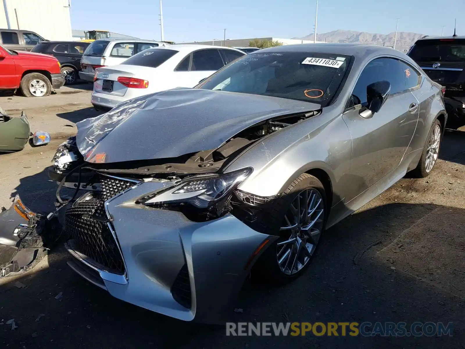 2 Photograph of a damaged car JTHHA5BC3K5009915 LEXUS RC300 2019