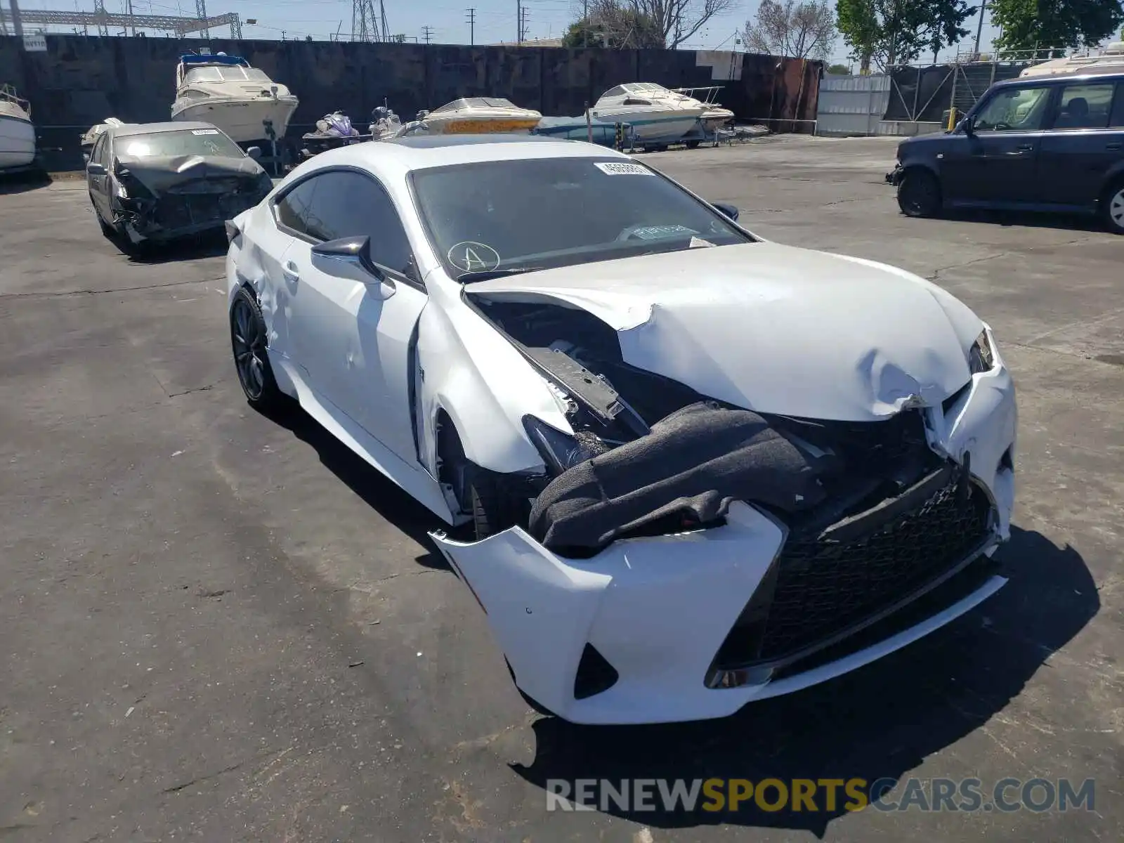 1 Photograph of a damaged car JTHHA5BC3K5010126 LEXUS RC300 2019