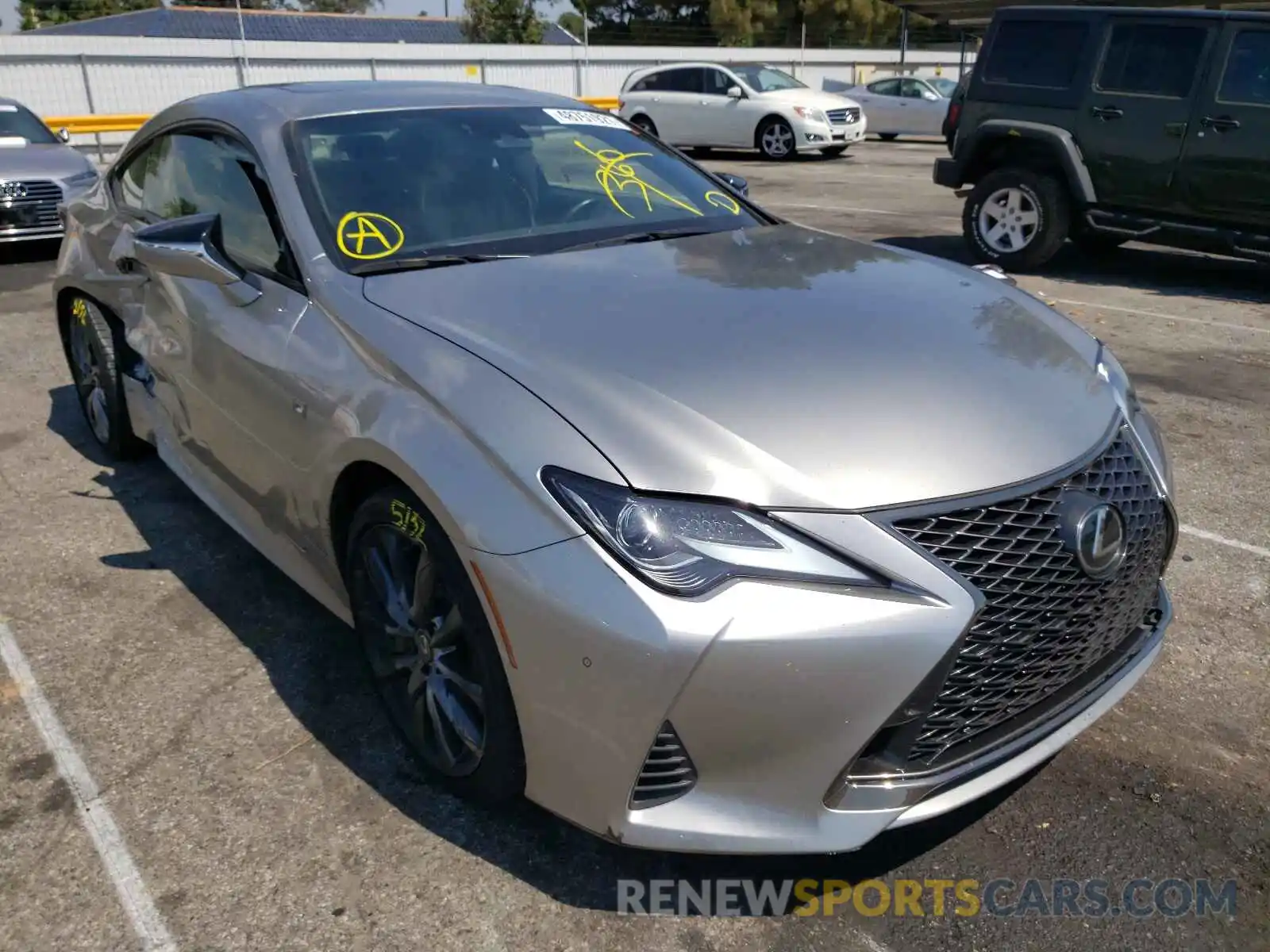 1 Photograph of a damaged car JTHHA5BC5K5008961 LEXUS RC300 2019