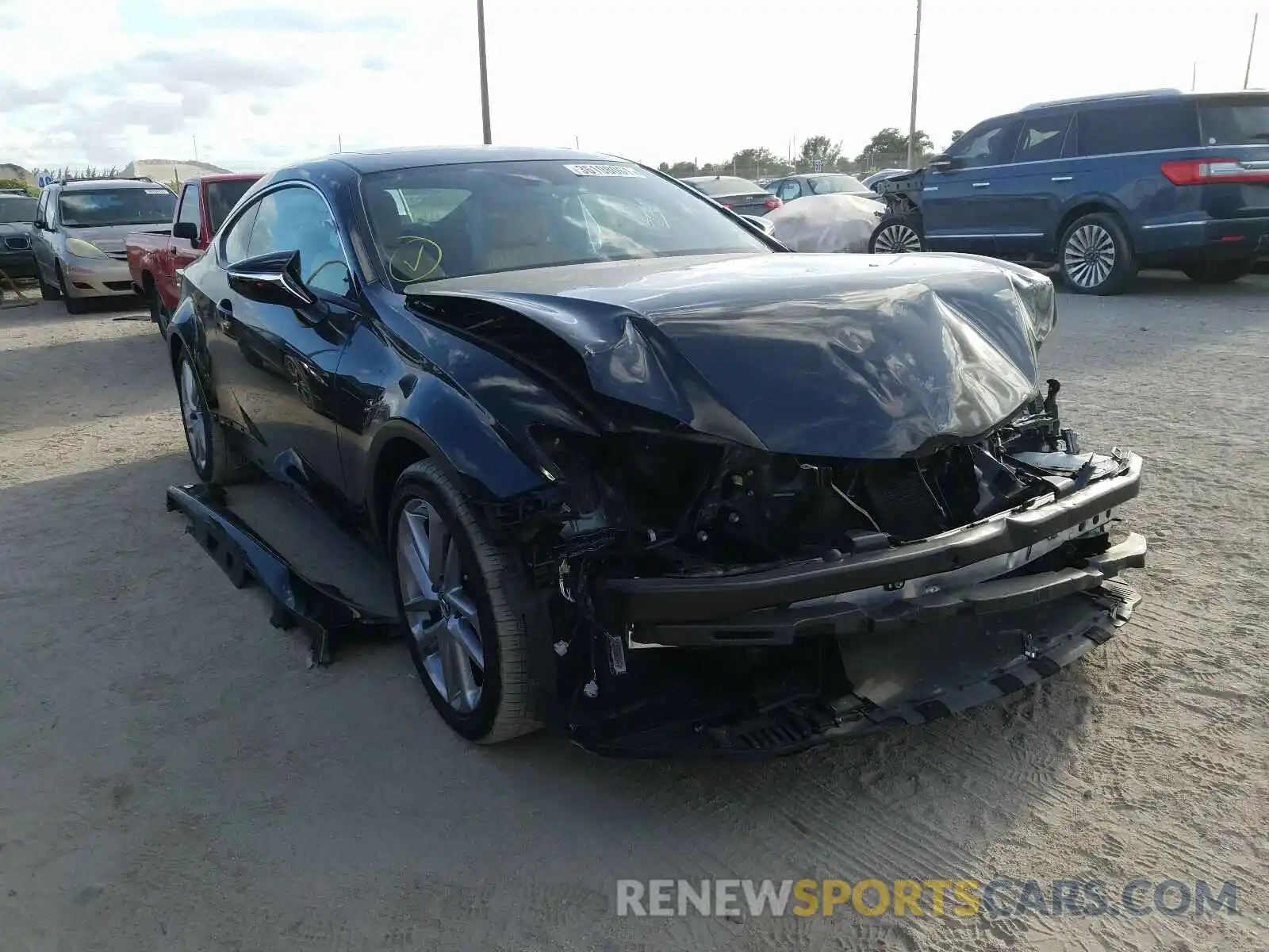 1 Photograph of a damaged car JTHHA5BC8K5009246 LEXUS RC300 2019