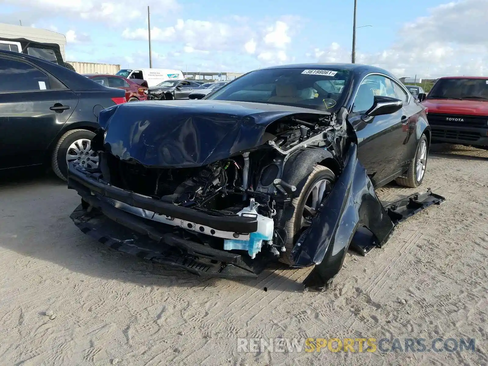 2 Photograph of a damaged car JTHHA5BC8K5009246 LEXUS RC300 2019