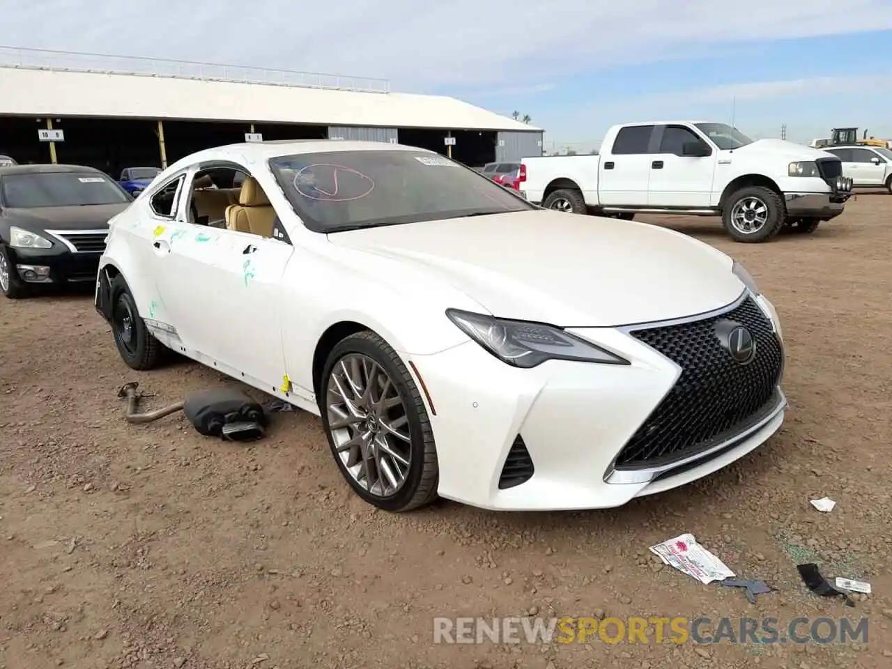 1 Photograph of a damaged car JTHHA5BCXK5010110 LEXUS RC300 2019