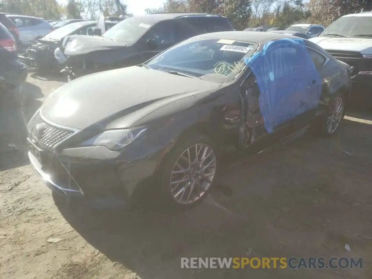 2 Photograph of a damaged car JTHS85BC1K5005413 LEXUS RC300 2019