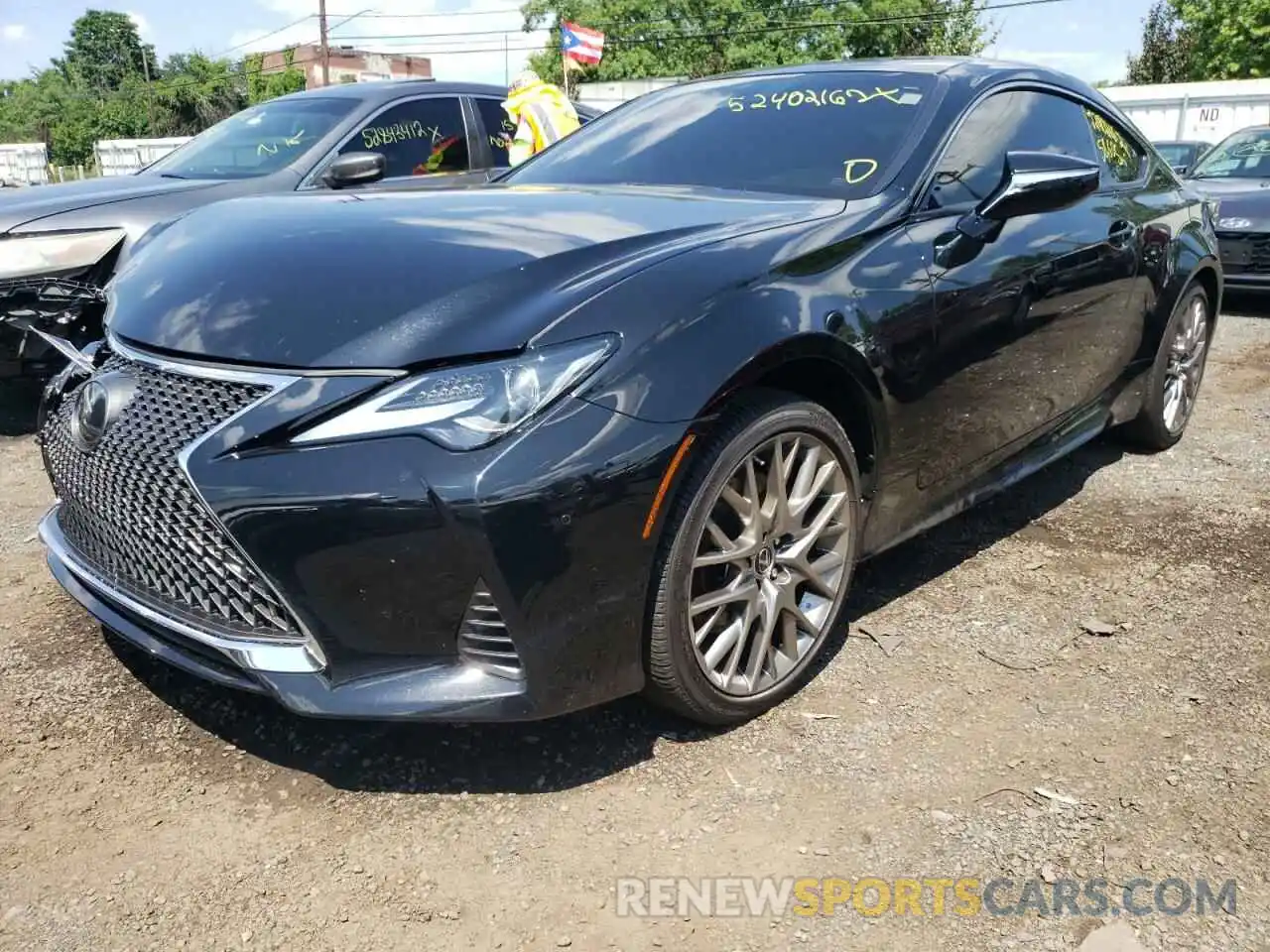 2 Photograph of a damaged car JTHS85BC3K5005395 LEXUS RC300 2019