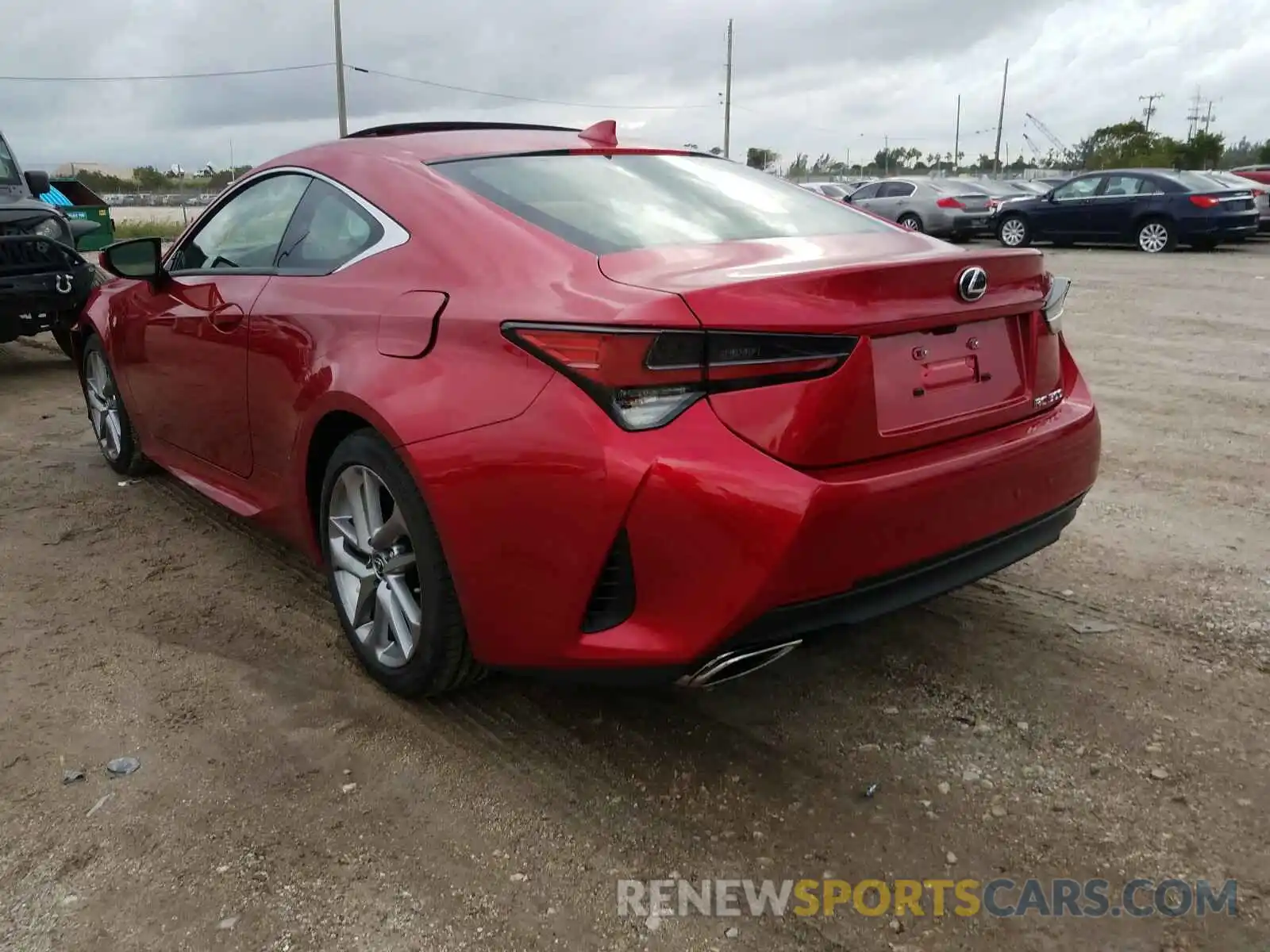 3 Photograph of a damaged car JTHAA5BC3L5011070 LEXUS RC300 2020