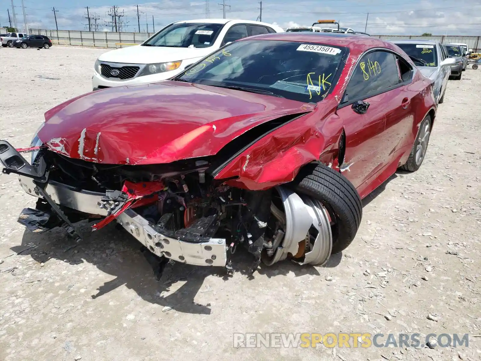 2 Photograph of a damaged car JTHAA5BCXL5010935 LEXUS RC300 2020