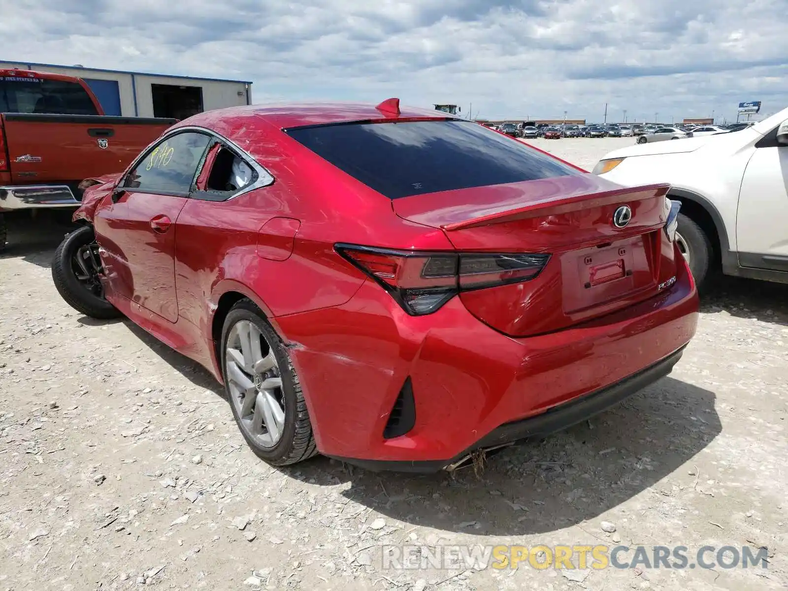 3 Фотография поврежденного автомобиля JTHAA5BCXL5010935 LEXUS RC300 2020