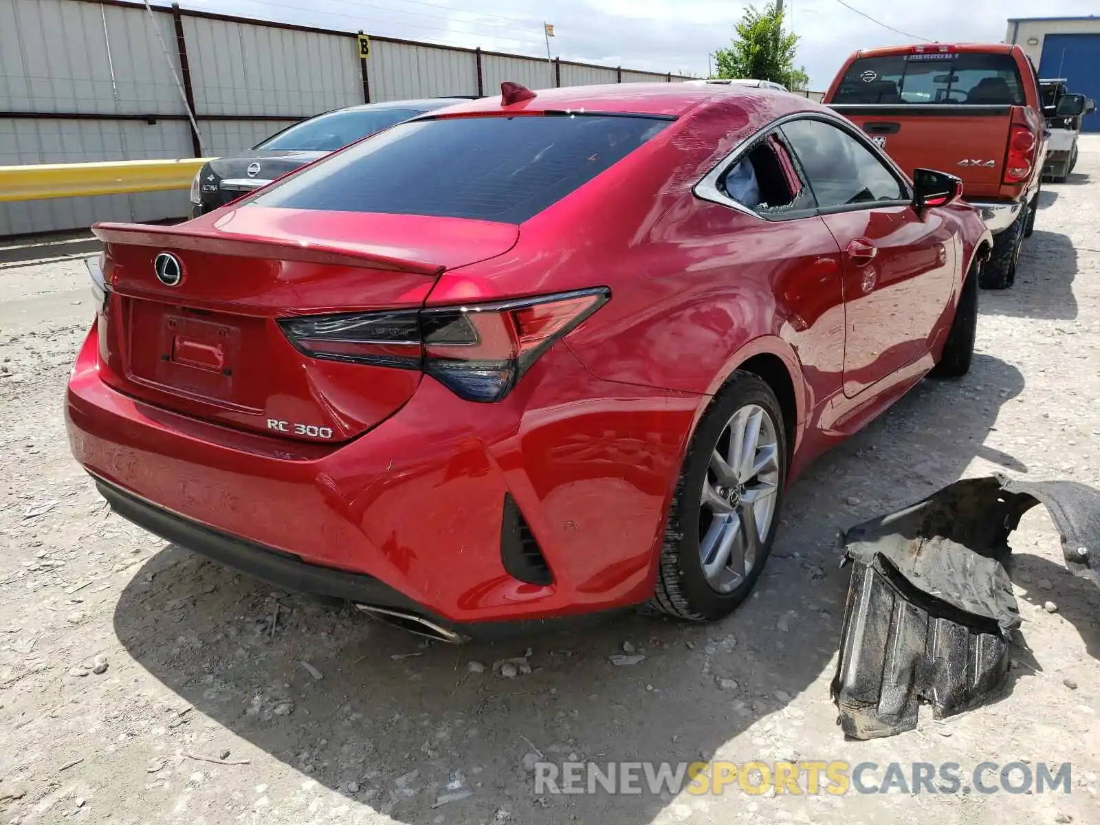 4 Фотография поврежденного автомобиля JTHAA5BCXL5010935 LEXUS RC300 2020