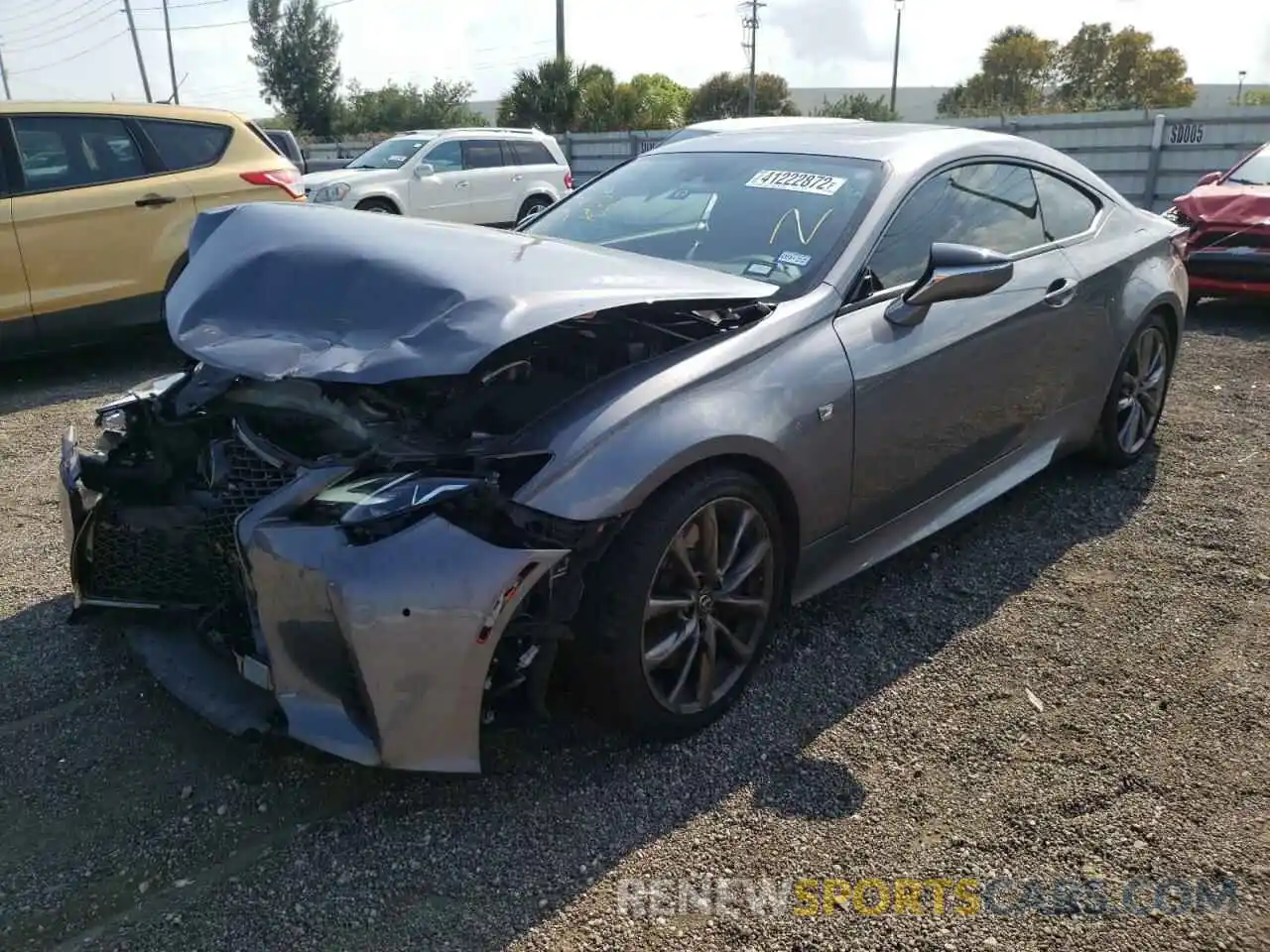 2 Photograph of a damaged car JTHGA5BC5L5010870 LEXUS RC300 2020