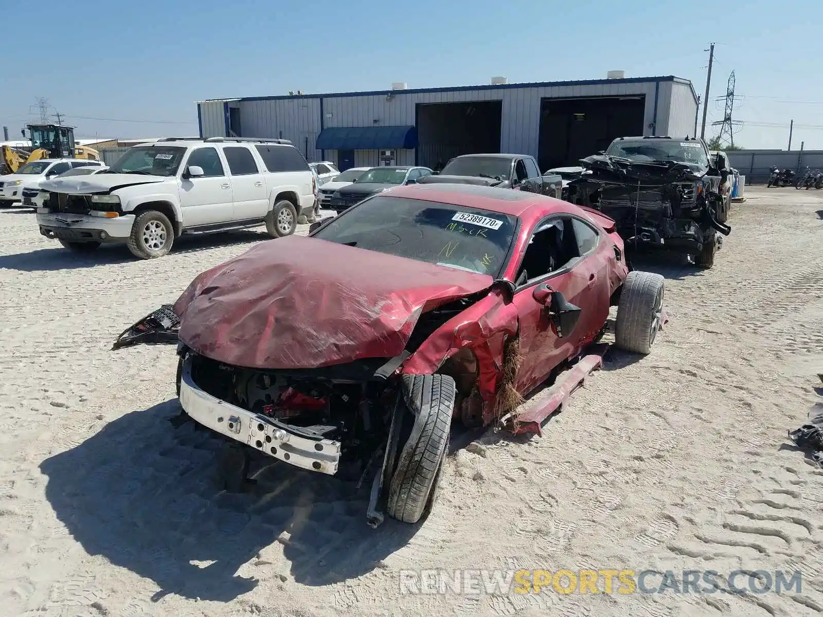 2 Photograph of a damaged car JTHGA5BC5L5010948 LEXUS RC300 2020