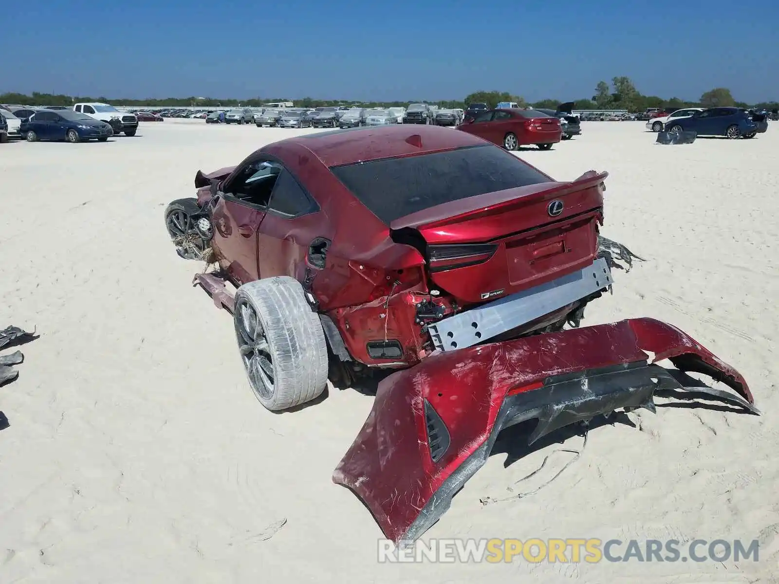 3 Photograph of a damaged car JTHGA5BC5L5010948 LEXUS RC300 2020