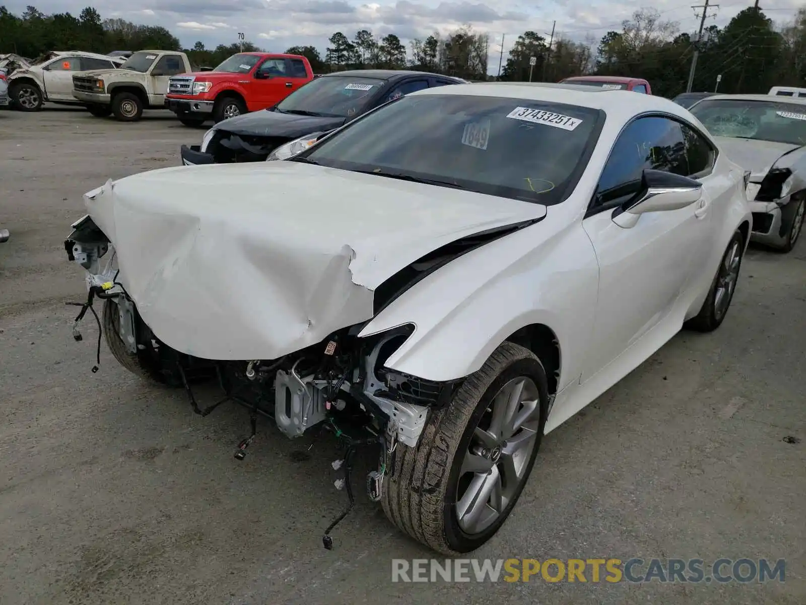 2 Photograph of a damaged car JTHAA5BC6M5011209 LEXUS RC300 2021