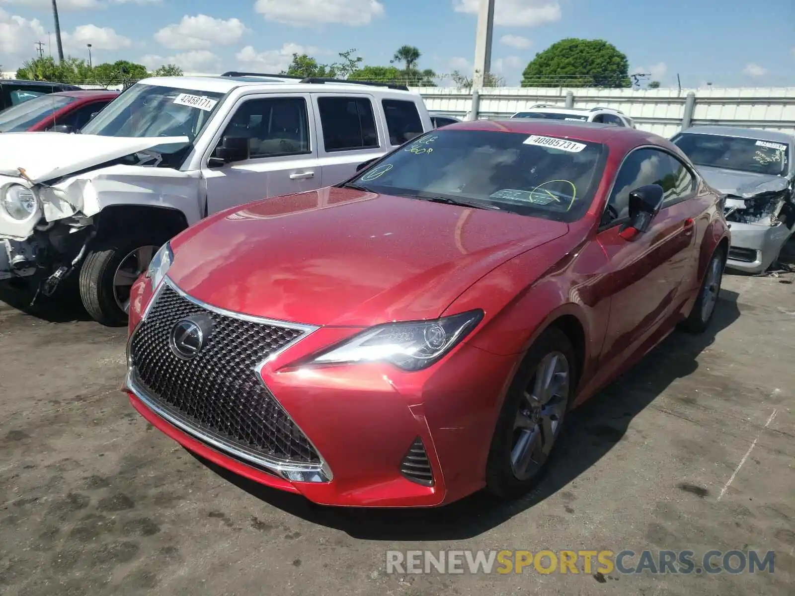 2 Photograph of a damaged car JTHAA5BCXM5011214 LEXUS RC300 2021