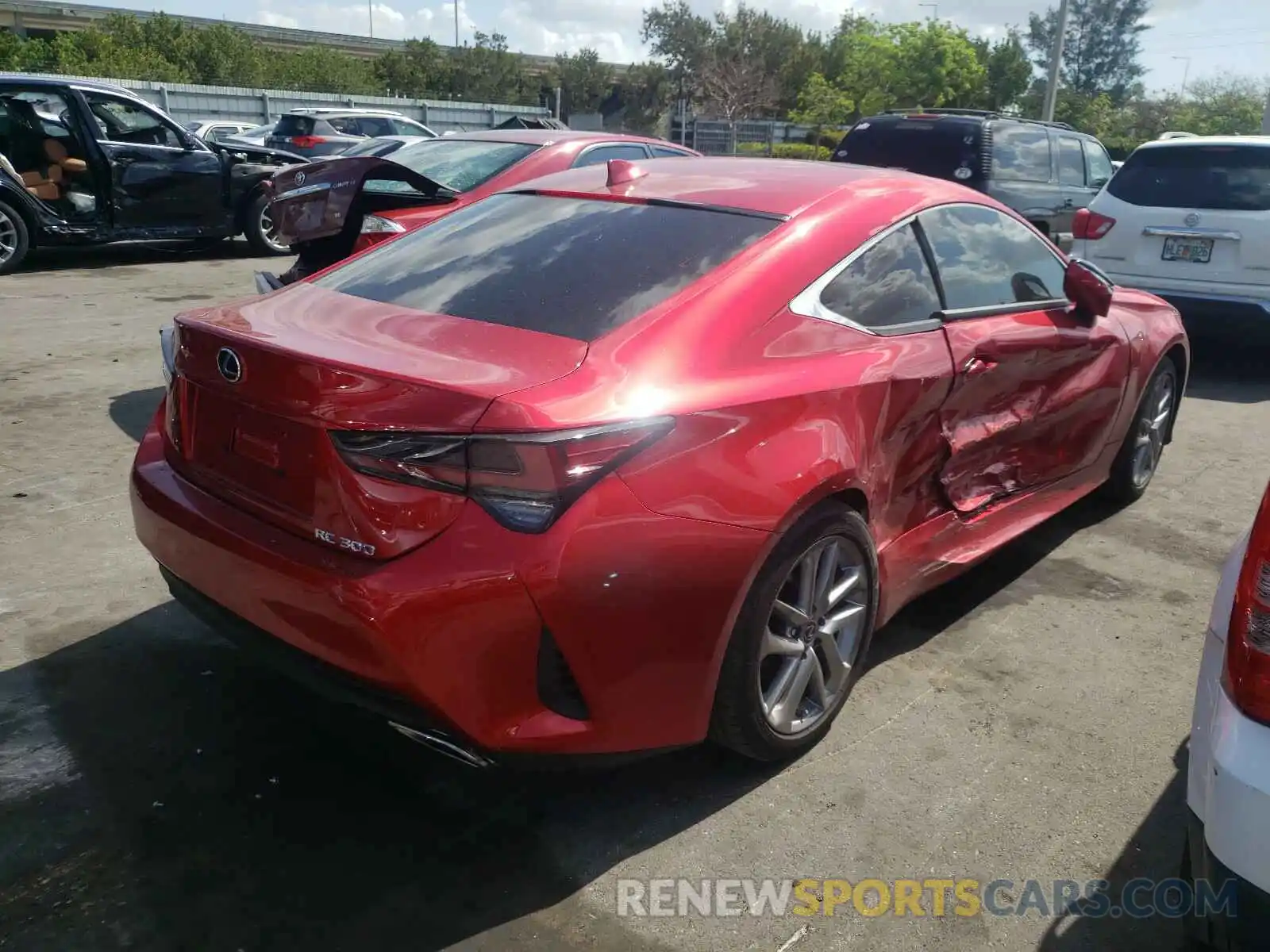 4 Photograph of a damaged car JTHAA5BCXM5011214 LEXUS RC300 2021