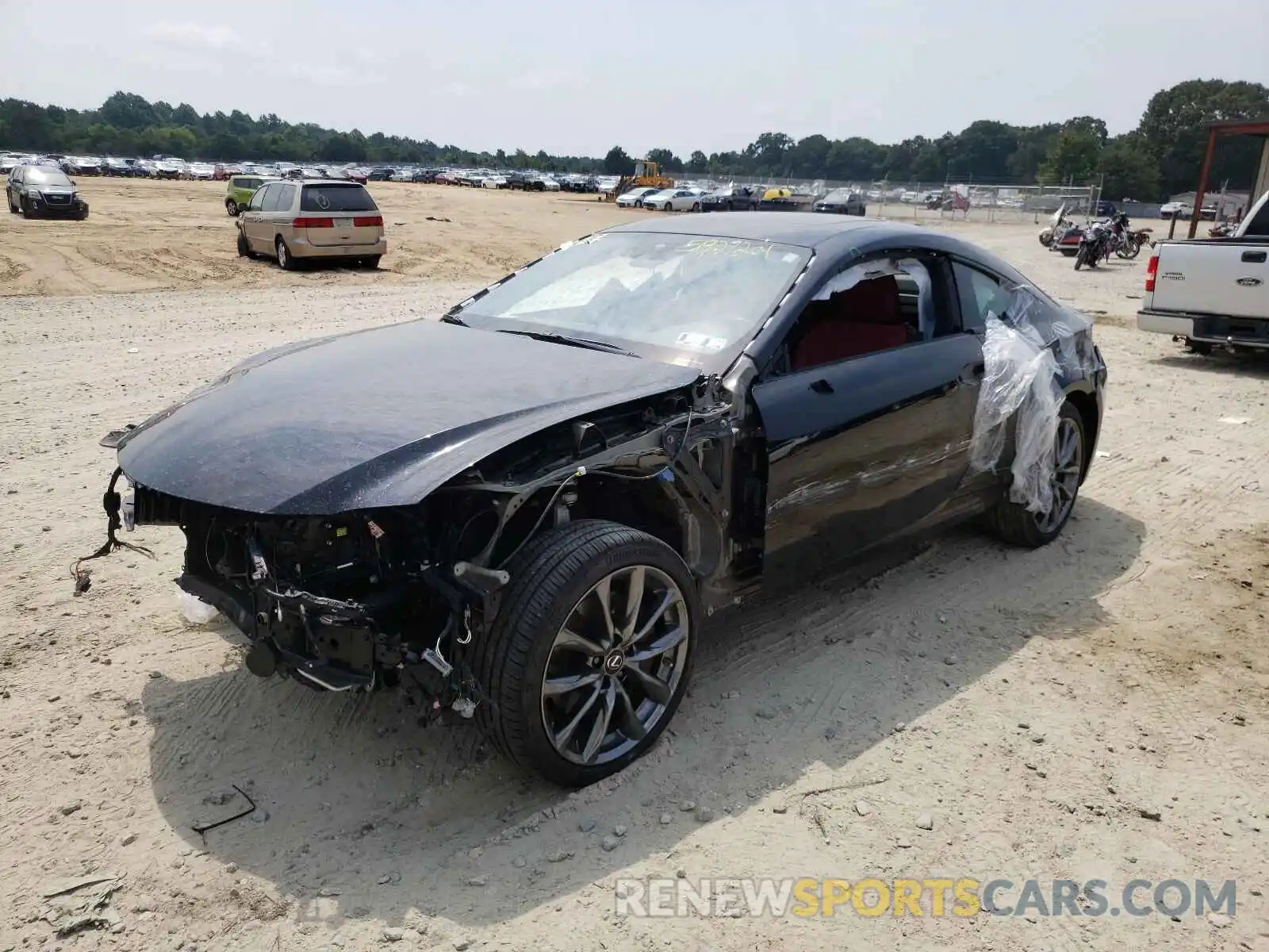 2 Photograph of a damaged car JTHG85EC2M5006199 LEXUS RC300 2021