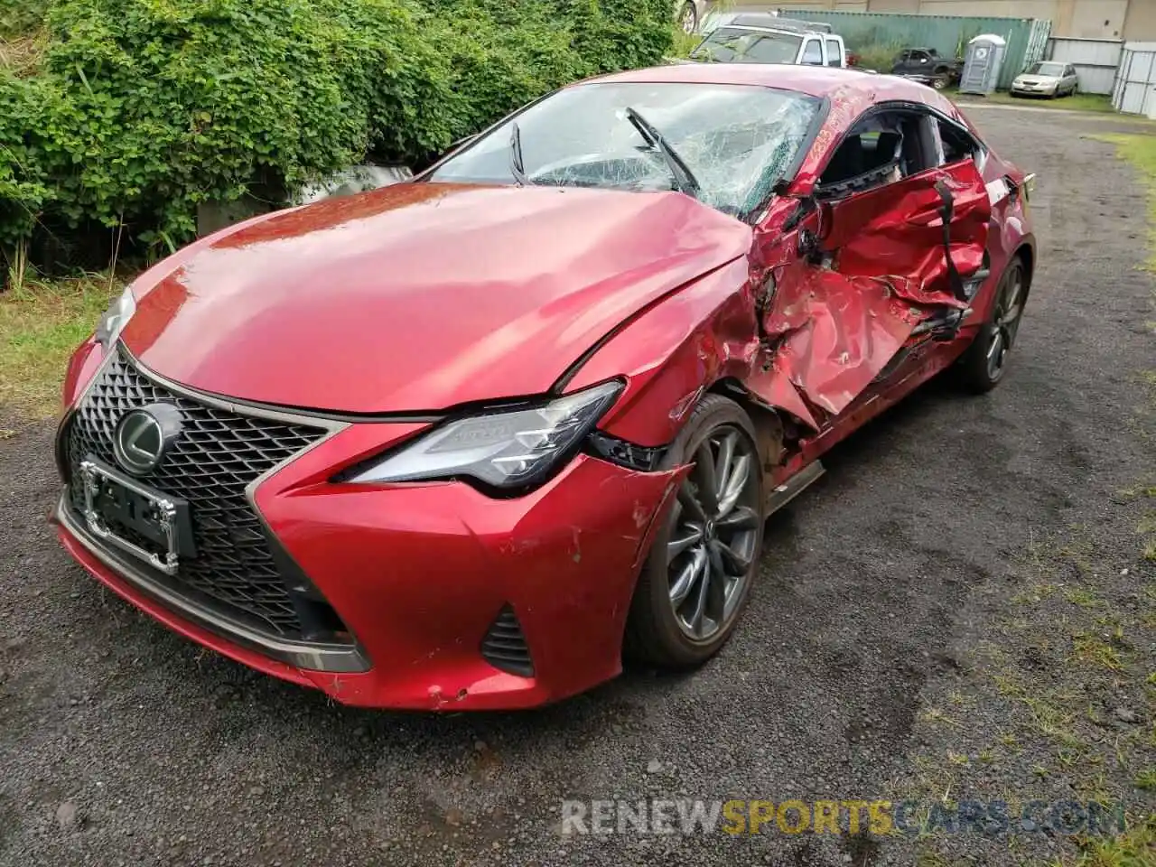 2 Photograph of a damaged car JTHGA5BC6M5011303 LEXUS RC300 2021