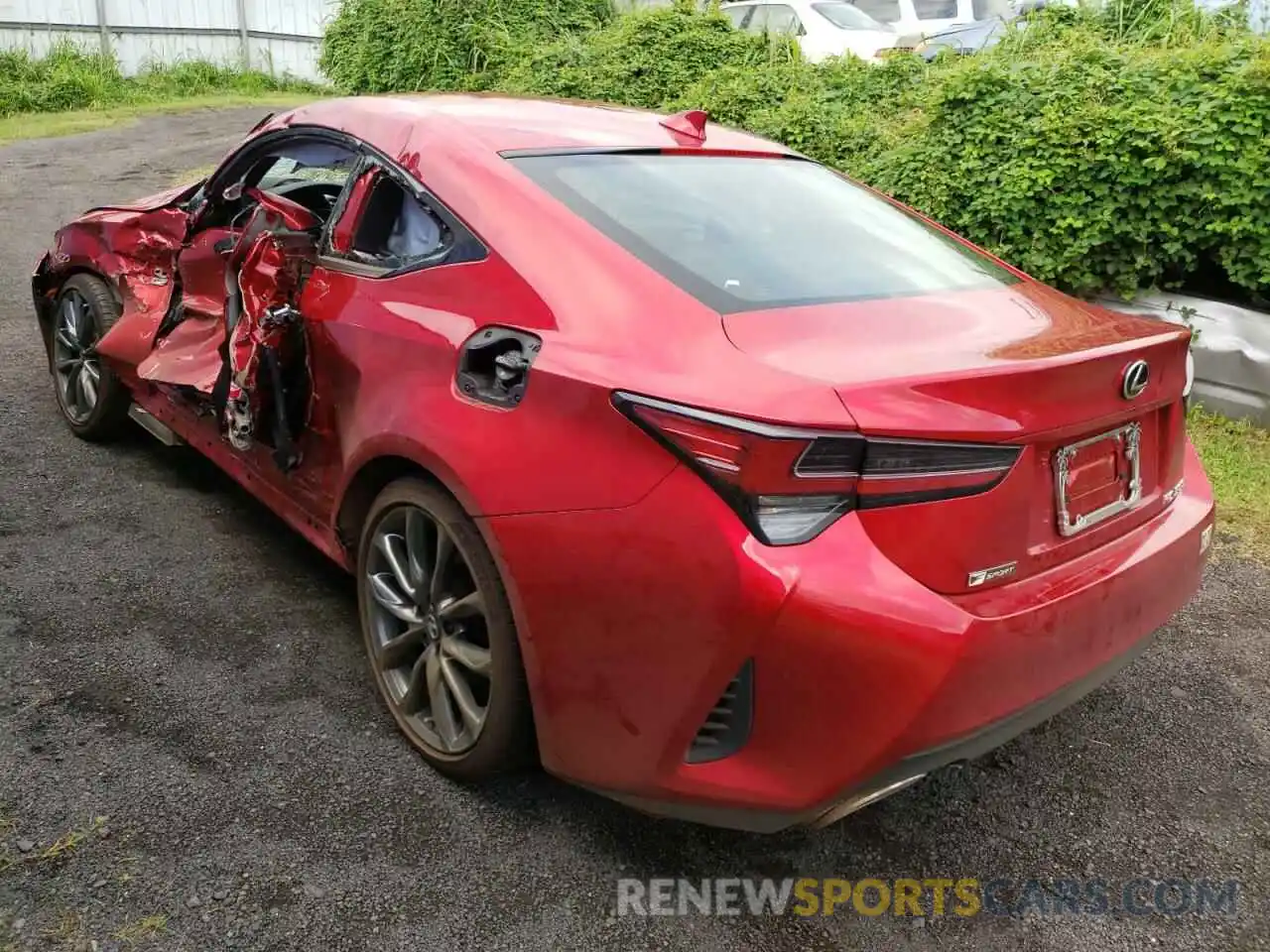 3 Photograph of a damaged car JTHGA5BC6M5011303 LEXUS RC300 2021