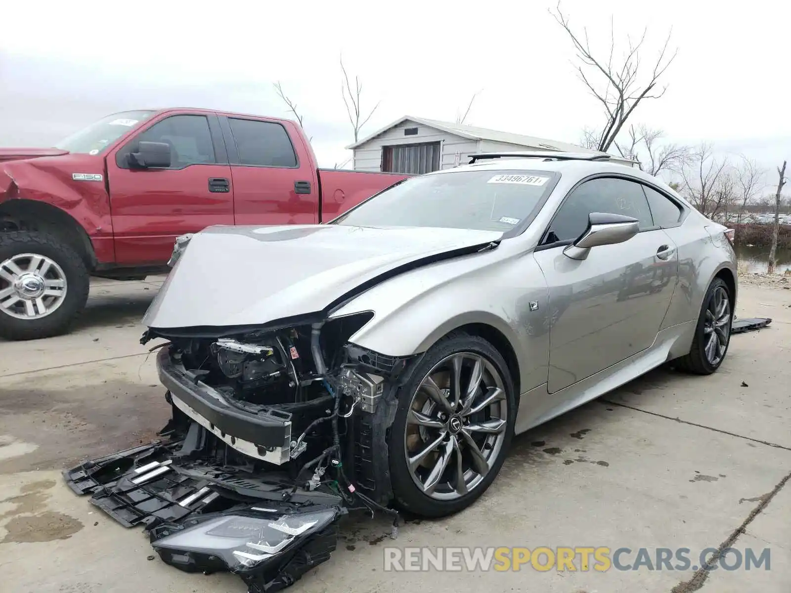 2 Фотография поврежденного автомобиля JTHGZ5BC0L5022532 LEXUS RC350 2020