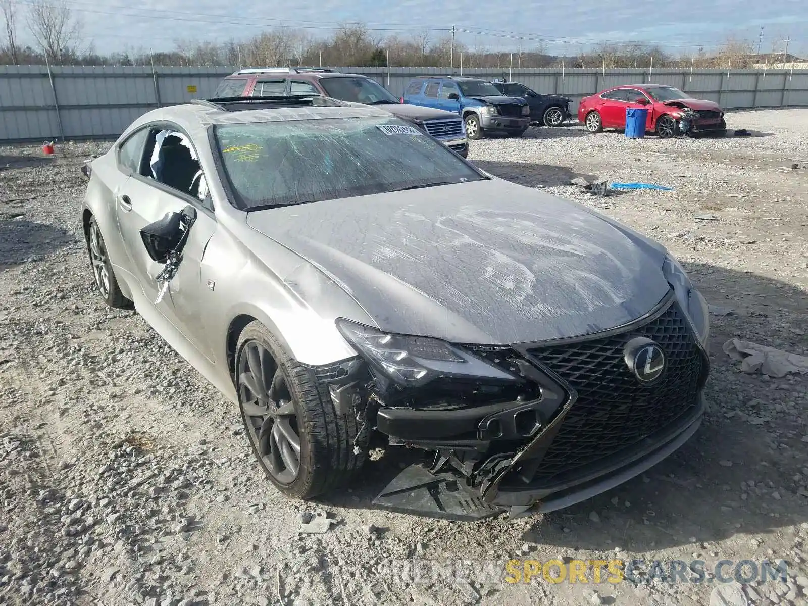 1 Photograph of a damaged car JTHGZ5BC9L5022710 LEXUS RC350 2020