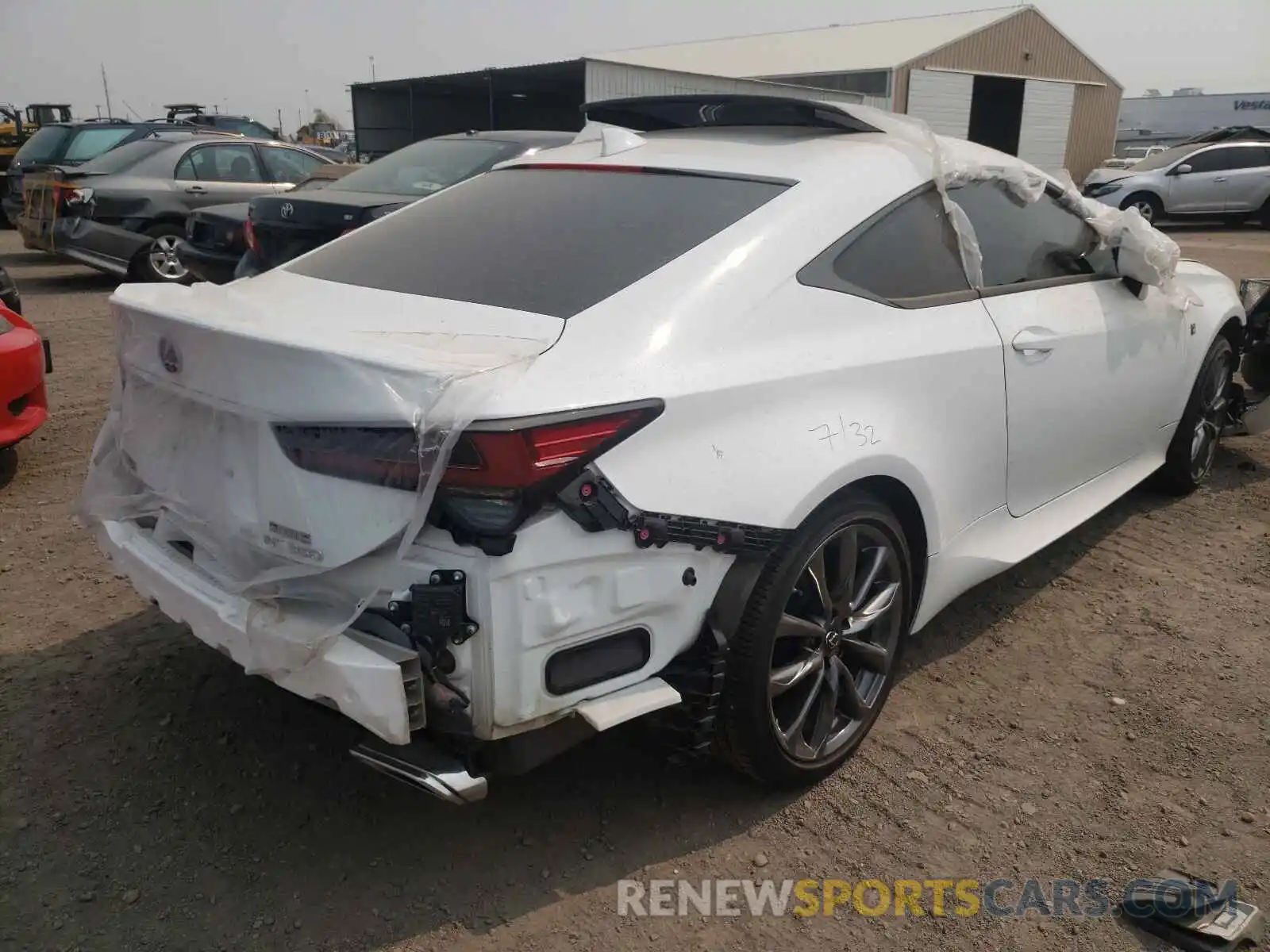 4 Photograph of a damaged car JTHGZ5DC4L5010428 LEXUS RC350 2020