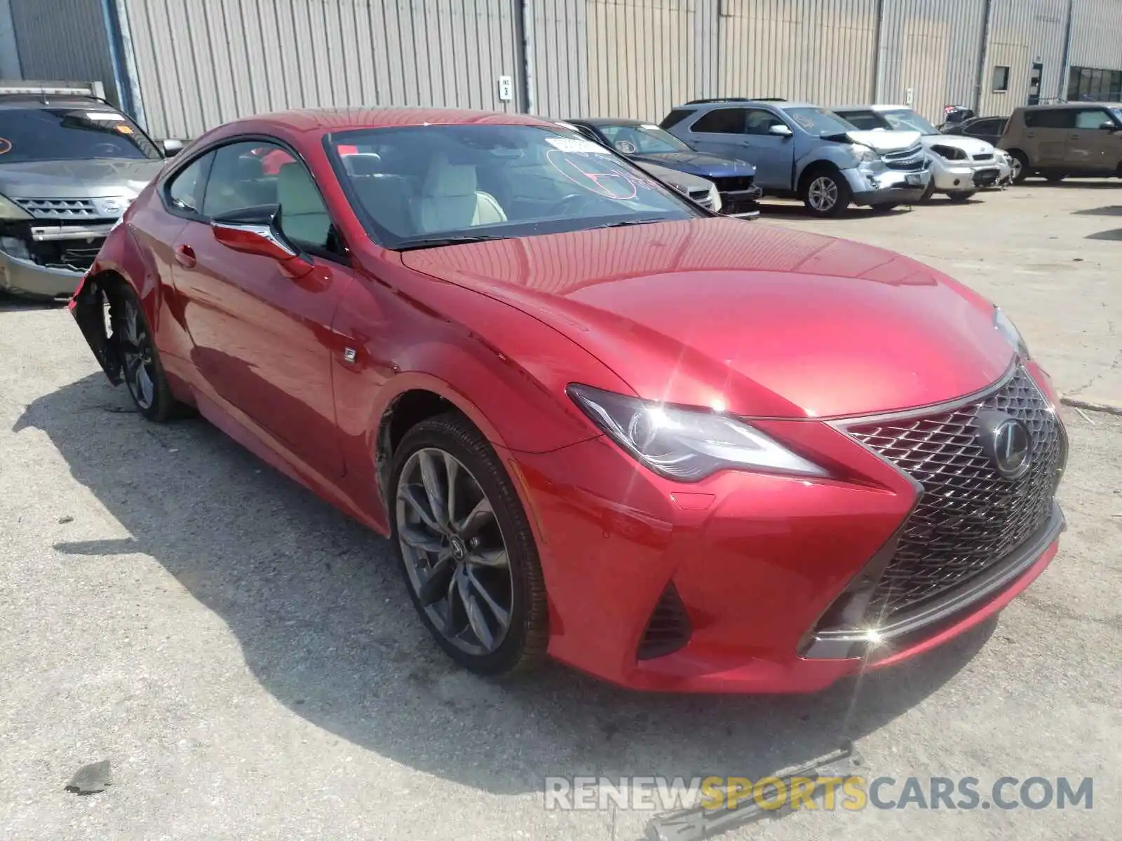 1 Photograph of a damaged car JTHGZ5DC6L5010351 LEXUS RC350 2020