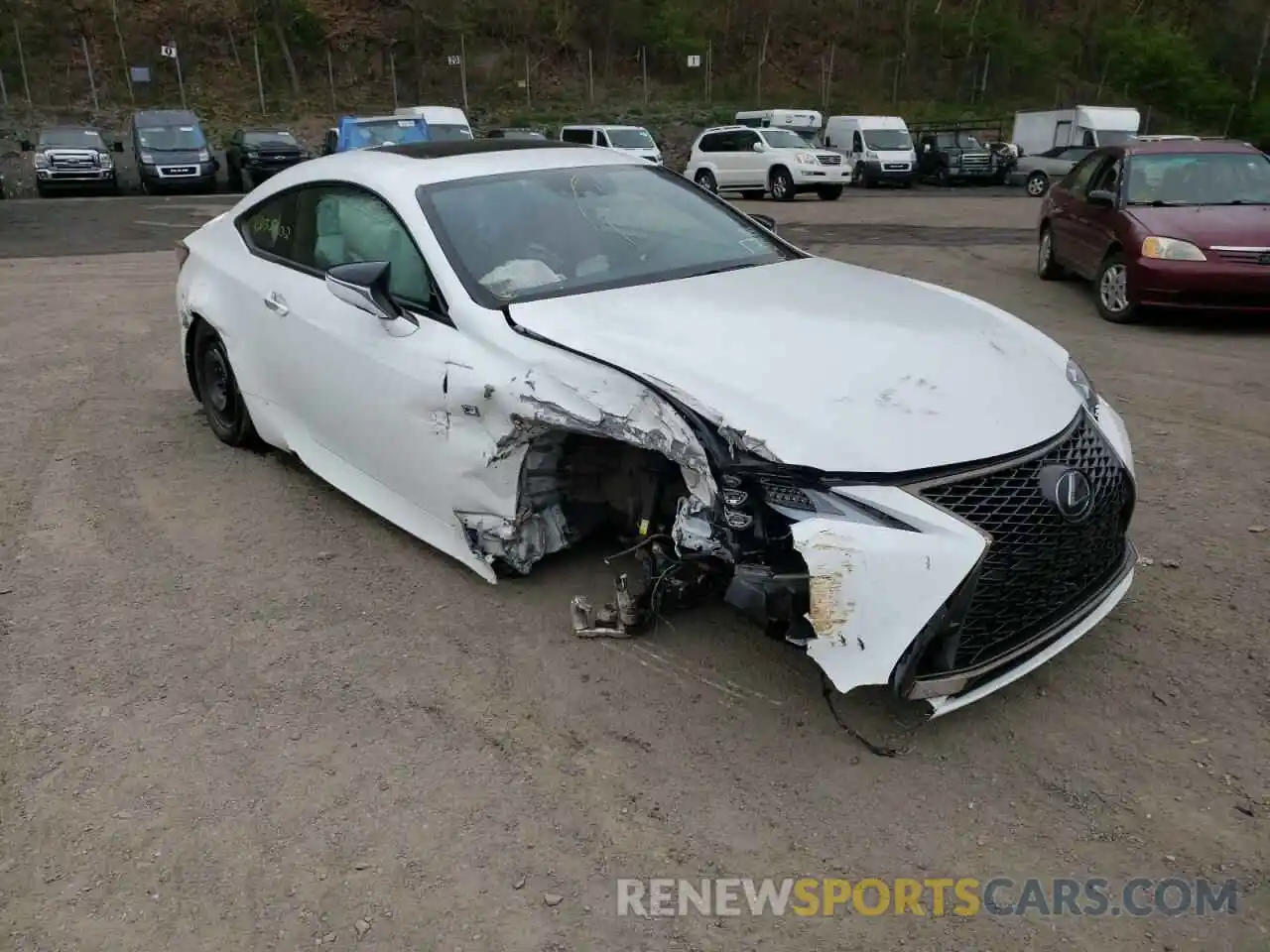 1 Photograph of a damaged car JTHGZ5DC7L5010326 LEXUS RC350 2020