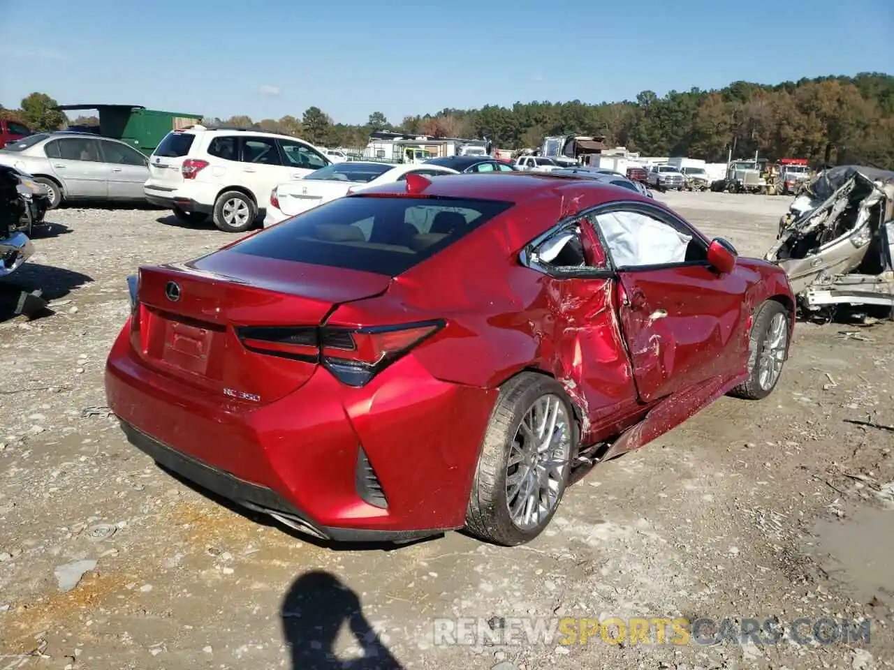 4 Photograph of a damaged car JTHDZ5BC0M5023636 LEXUS RC350 2021