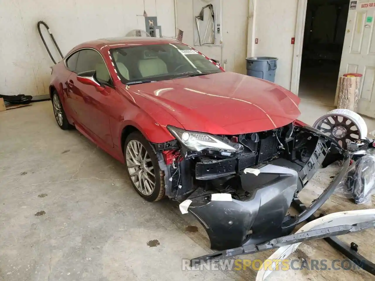 1 Photograph of a damaged car JTHDZ5BC3M5023775 LEXUS RC350 2021