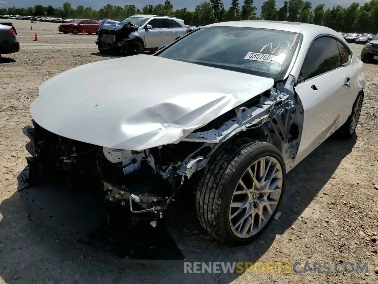 2 Photograph of a damaged car JTHDZ5BC3M5024229 LEXUS RC350 2021