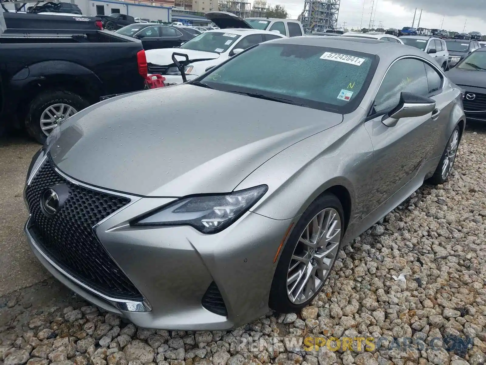 2 Фотография поврежденного автомобиля JTHDZ5BC9M5024378 LEXUS RC350 2021