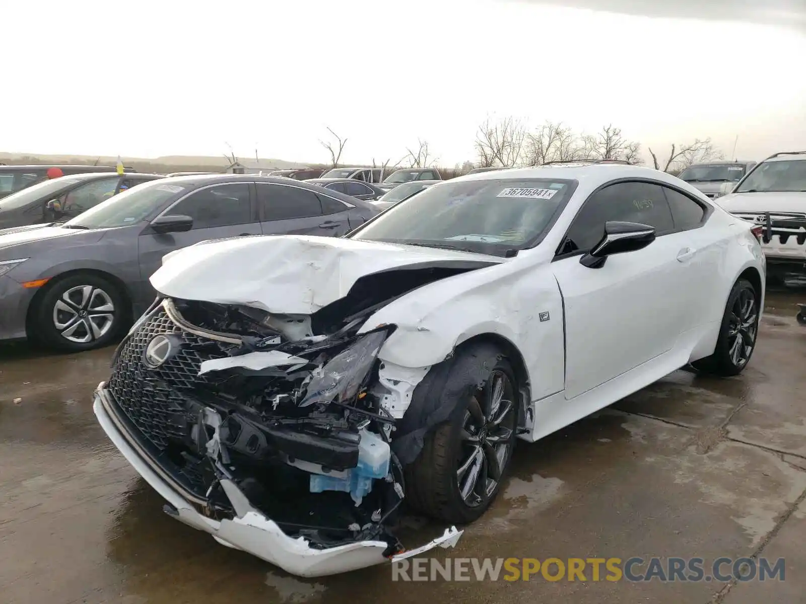 2 Photograph of a damaged car JTHGZ5BC2M5023683 LEXUS RC350 2021