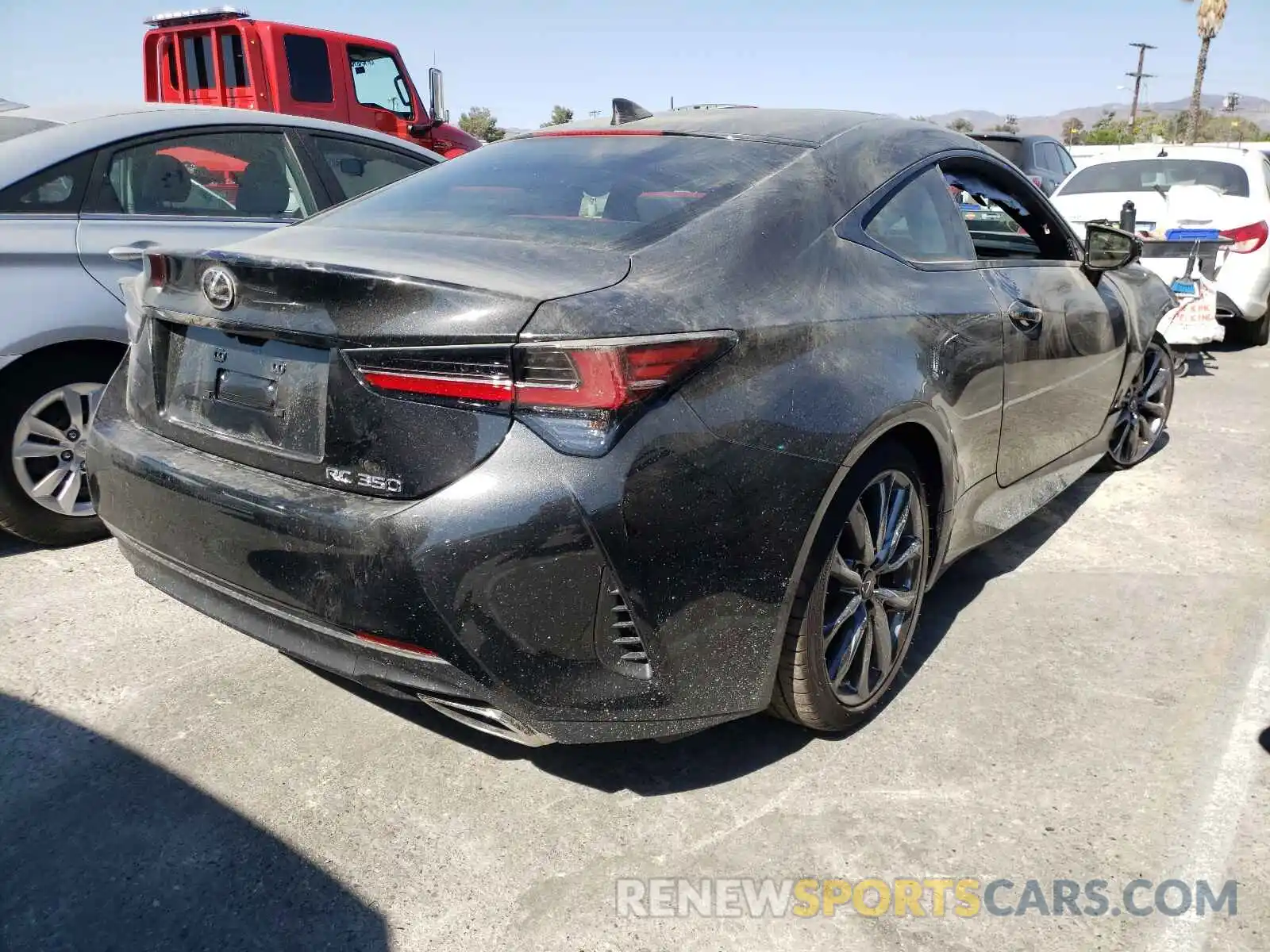 4 Photograph of a damaged car JTHGZ5BC7M5024876 LEXUS RC350 2021