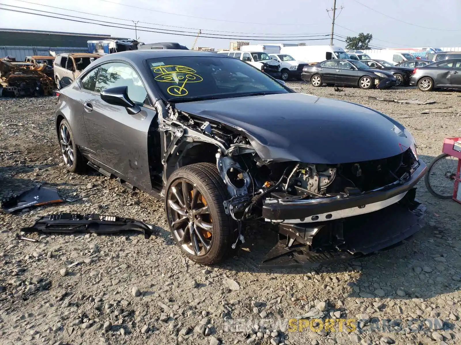 1 Photograph of a damaged car JTHGZ5DC5M5010830 LEXUS RC350 2021