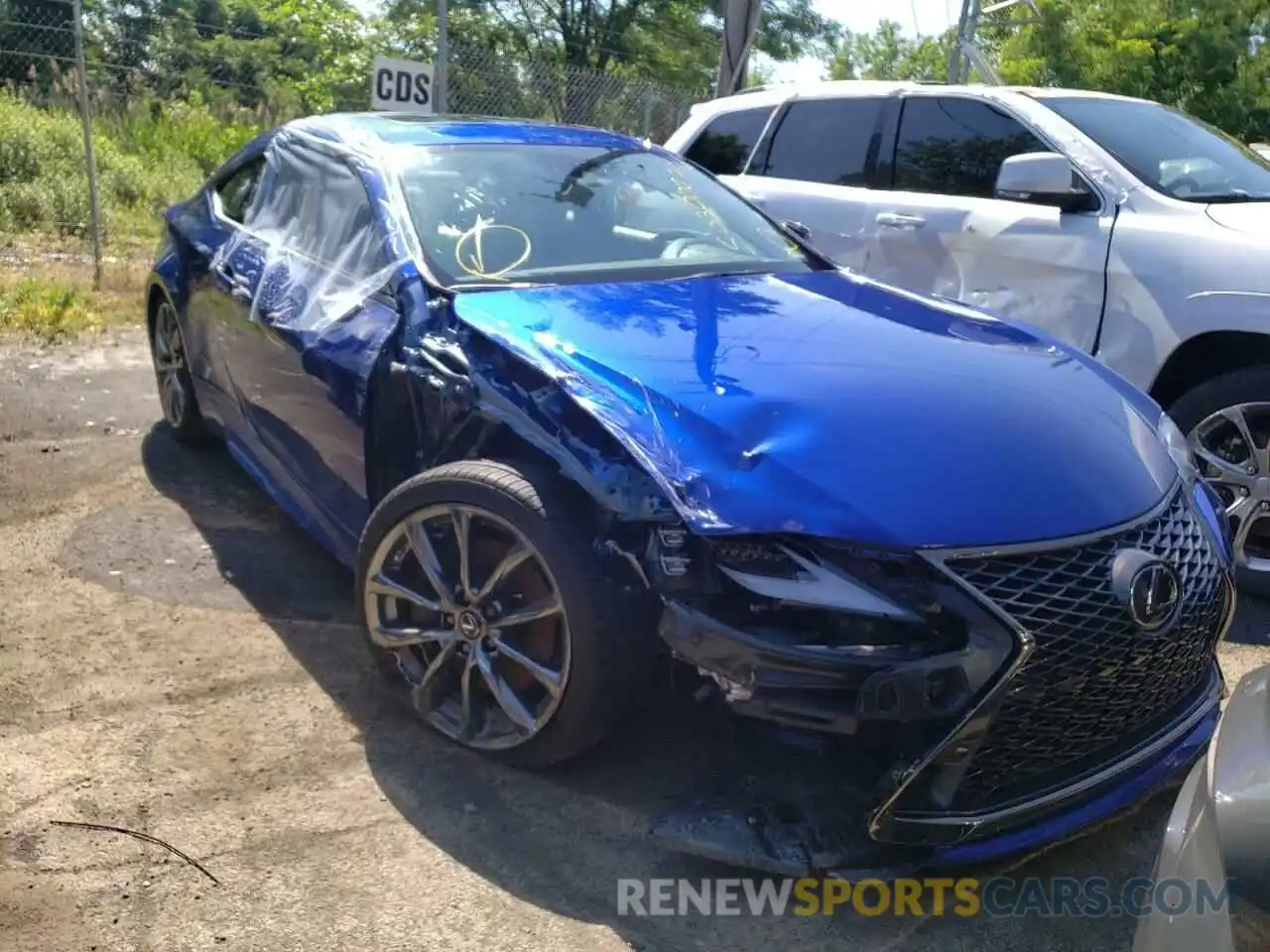 1 Photograph of a damaged car JTHGZ5DC8M5010787 LEXUS RC350 2021