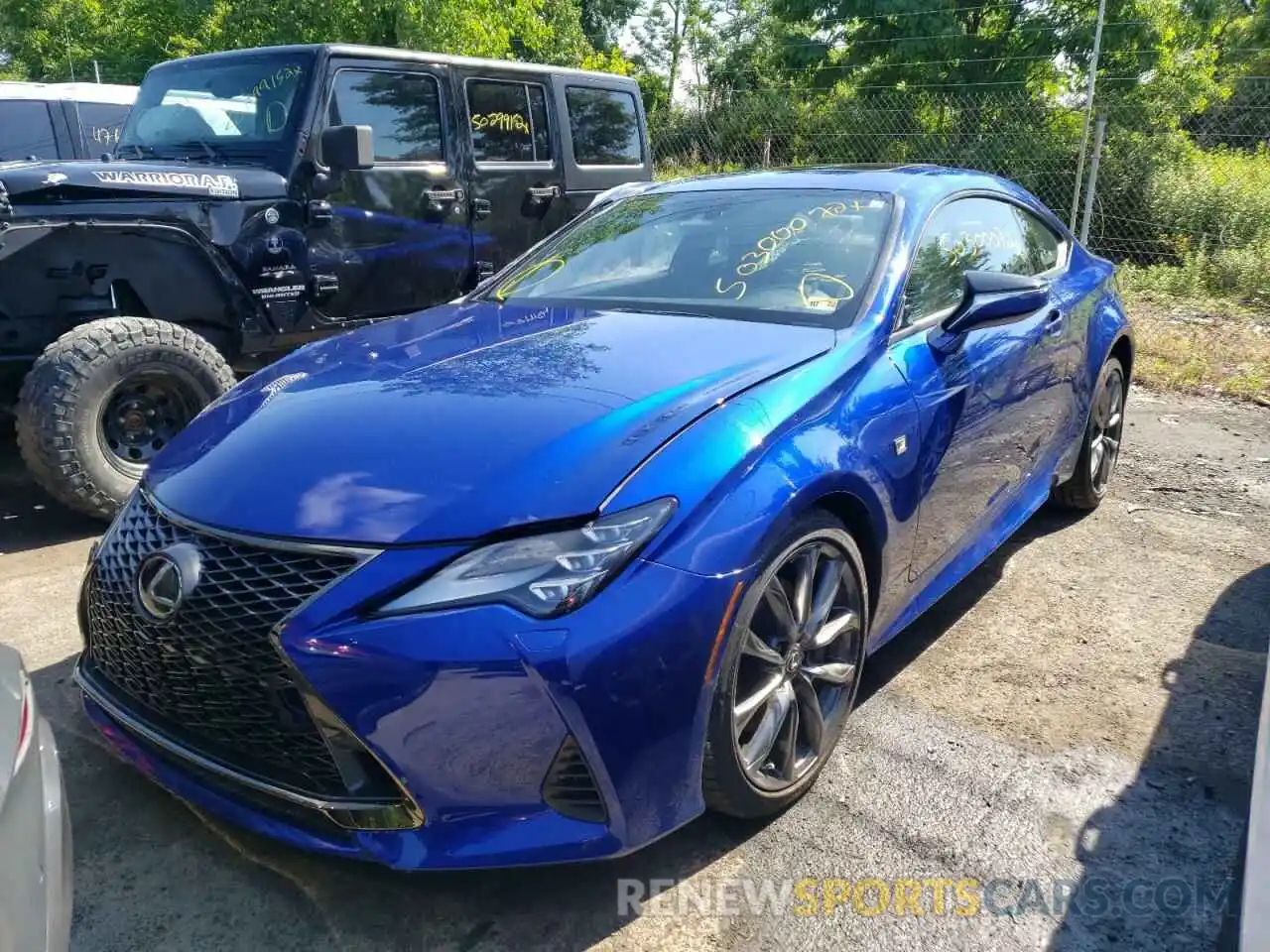 2 Photograph of a damaged car JTHGZ5DC8M5010787 LEXUS RC350 2021