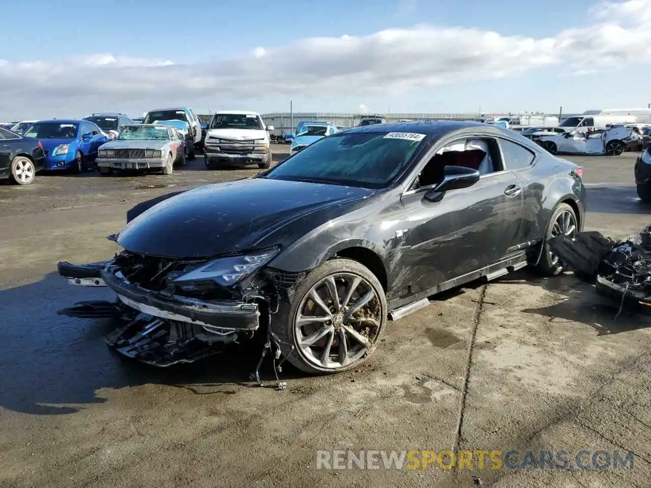 1 Photograph of a damaged car JTHGZ5BCXN5025053 LEXUS RC350 2022