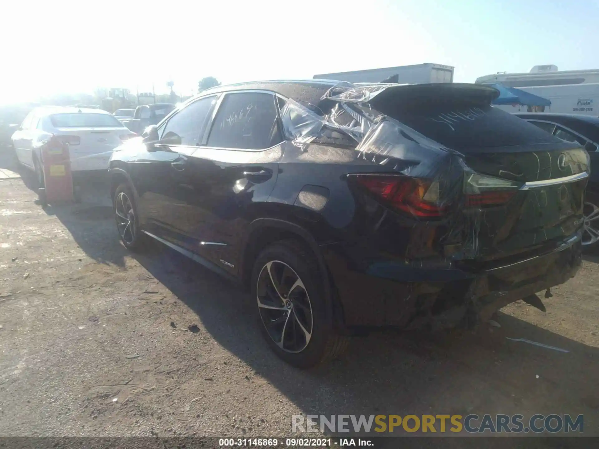 3 Photograph of a damaged car 2T2BGMCA0KC032600 LEXUS RX 2019