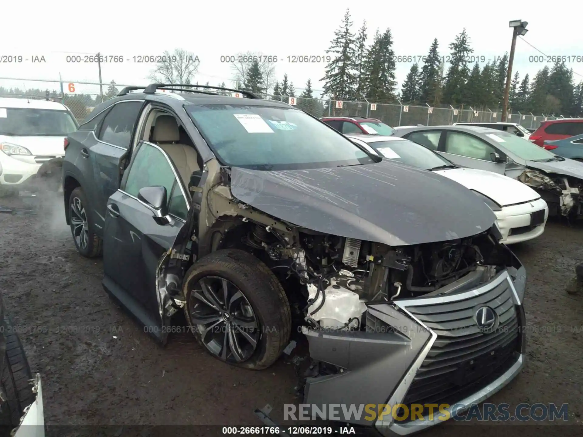 1 Photograph of a damaged car 2T2BGMCA0KC035142 LEXUS RX 2019