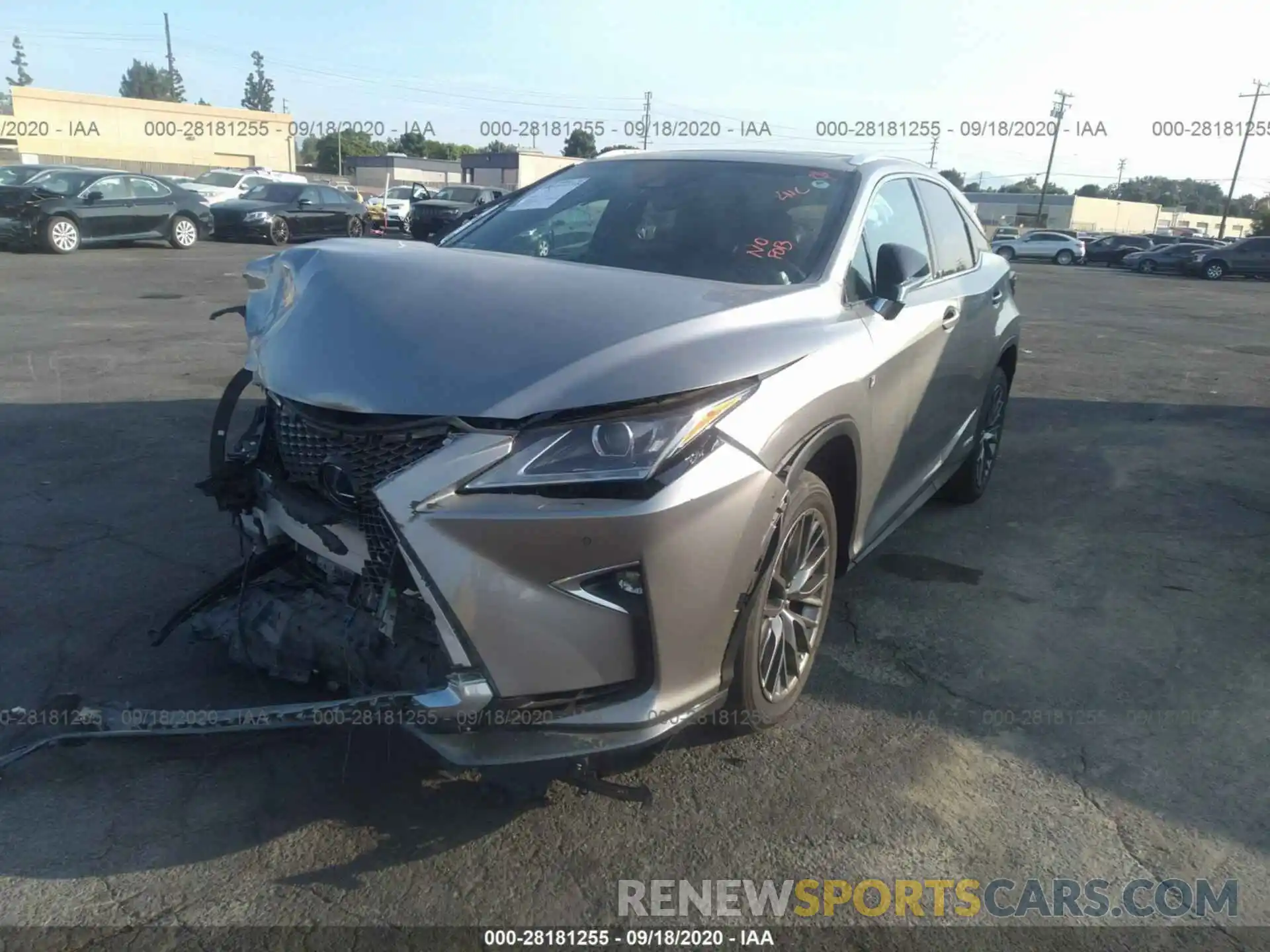 2 Photograph of a damaged car 2T2BGMCA0KC035240 LEXUS RX 2019