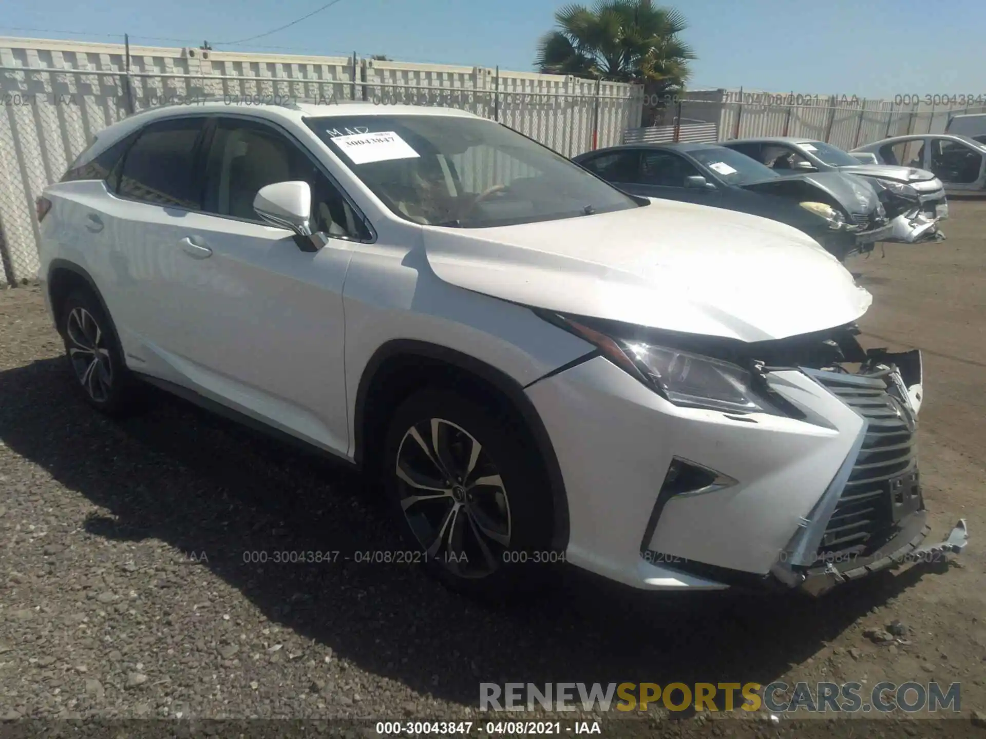 1 Photograph of a damaged car 2T2BGMCA0KC038607 LEXUS RX 2019