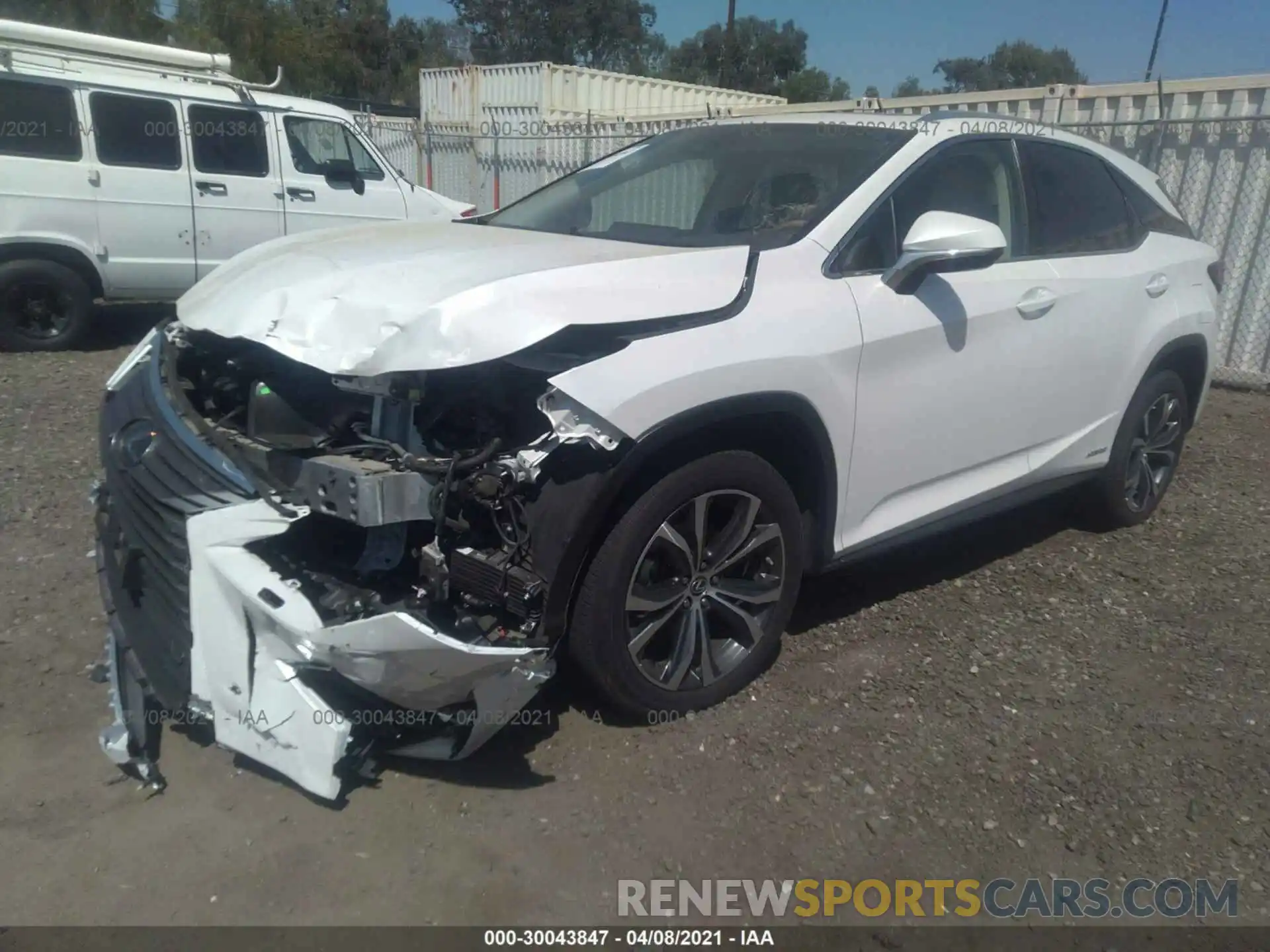 2 Photograph of a damaged car 2T2BGMCA0KC038607 LEXUS RX 2019