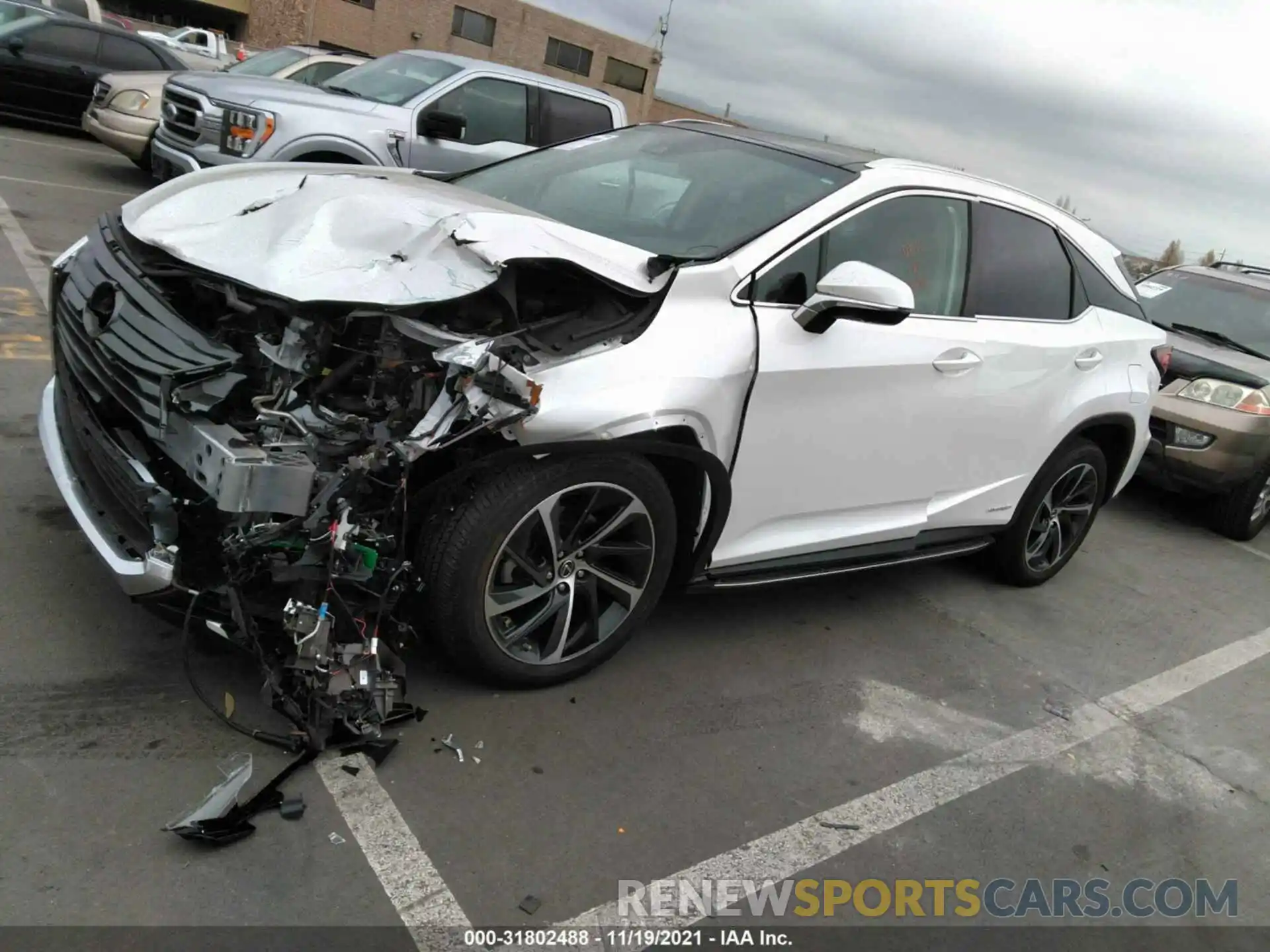 2 Photograph of a damaged car 2T2BGMCA1KC036042 LEXUS RX 2019