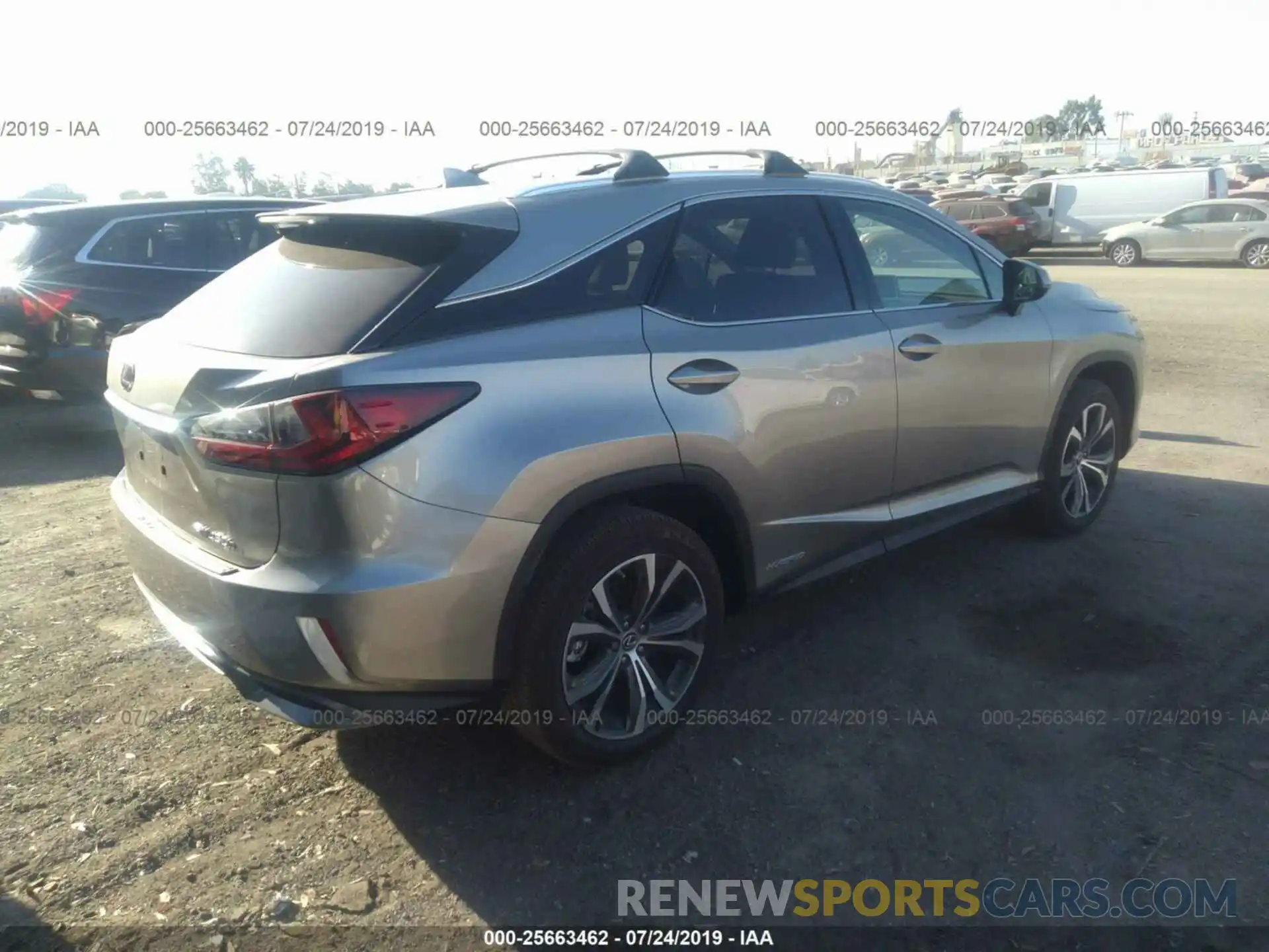 4 Фотография поврежденного автомобиля 2T2BGMCA1KC037224 LEXUS RX 2019