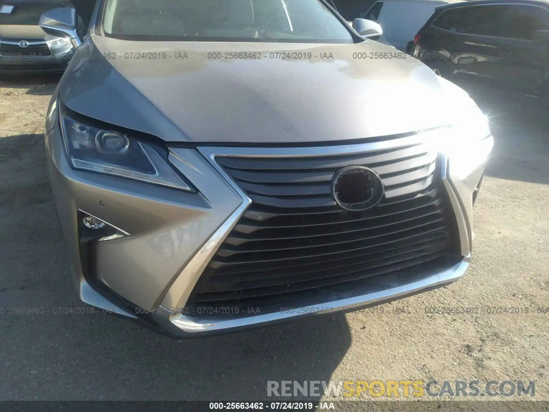 6 Photograph of a damaged car 2T2BGMCA1KC037224 LEXUS RX 2019