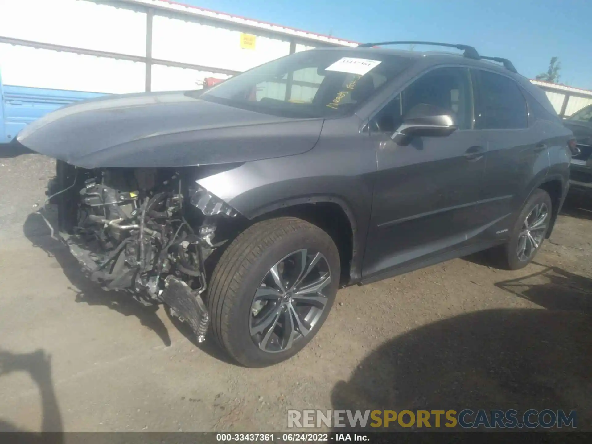 2 Photograph of a damaged car 2T2BGMCA1KC041631 LEXUS RX 2019